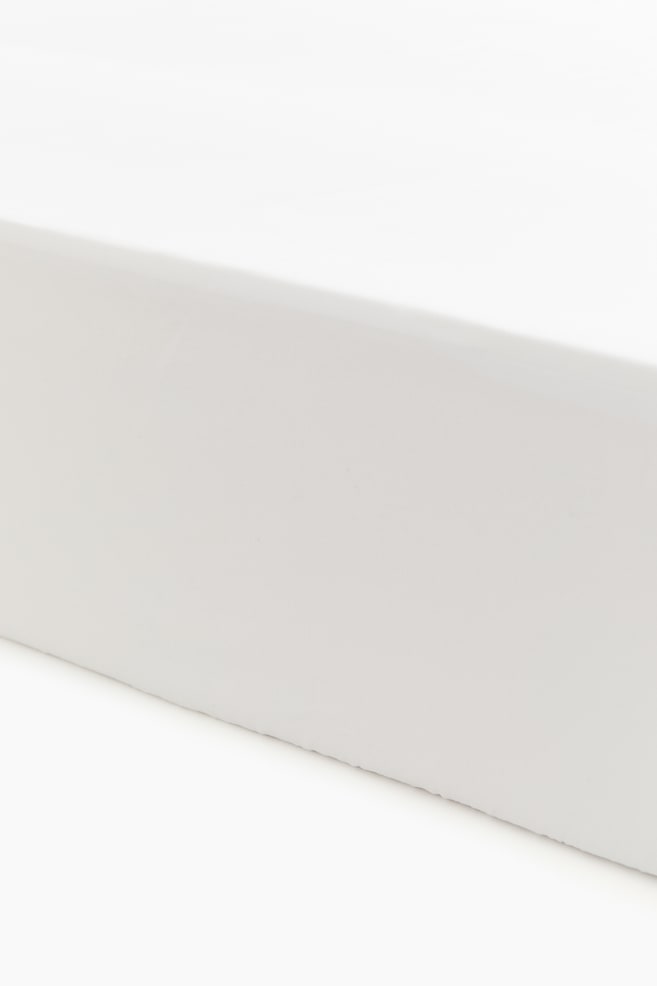 Satin fitted sheet - White - 1