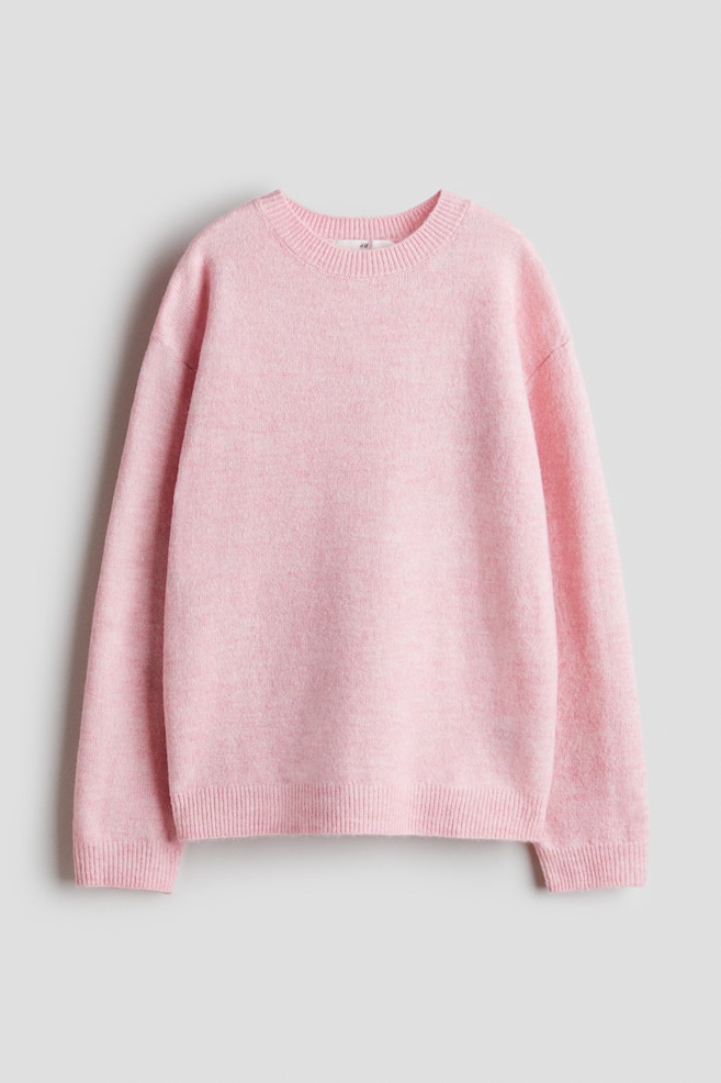 Pullover in Loose Fit - Rosameliert/Hellbeige/Hellgraumeliert/Weiß/Weiß/Dear Santa - 1