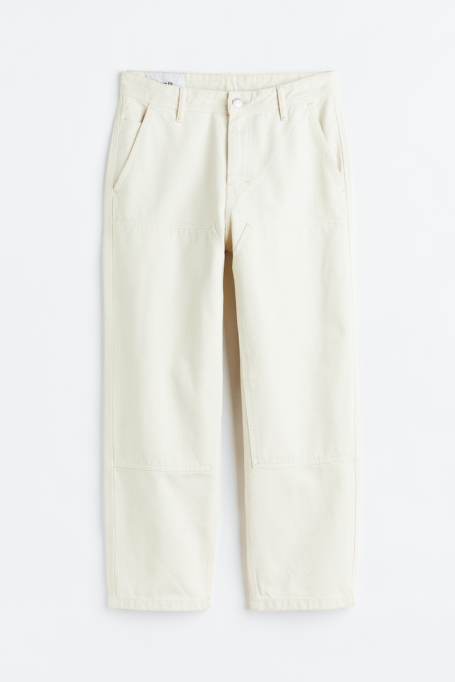 Loose Jeans - Cream - 1