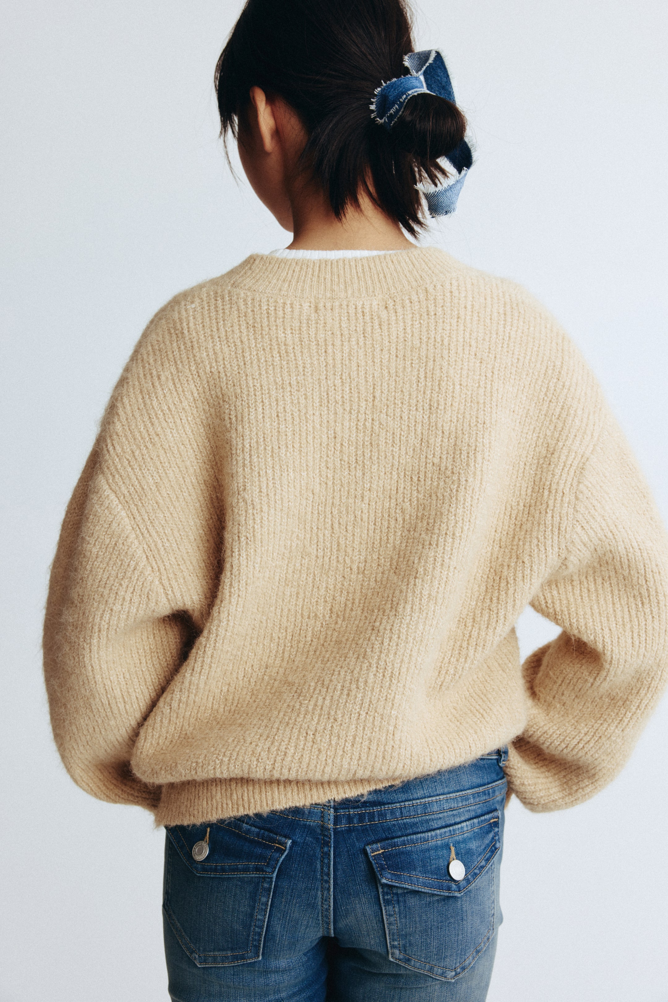 Visa större bild: Bootcut Leg Low Jeans - Denimblå - BARN | H&M SE 3