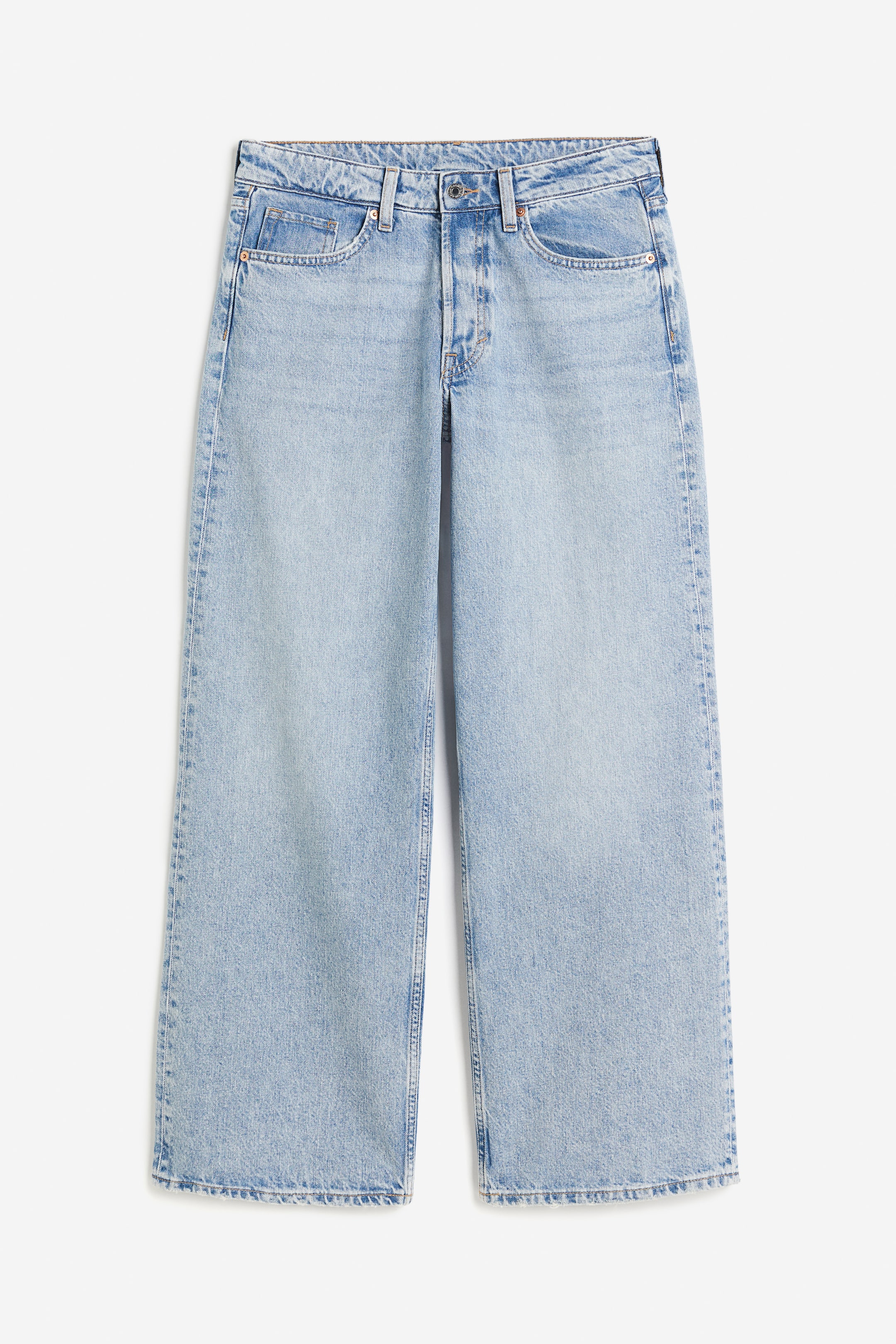 Baggy Wide Low Jeans - Light denim blue - Ladies | H&M GB 6