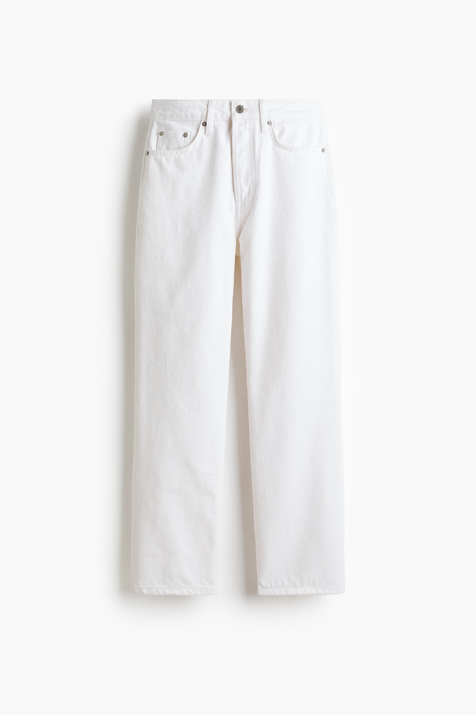 Straight High Waist Ankle Jeans - Bianco/Blu denim/Nero lavato/Beige/Blu denim chiaro/Blu denim - 2