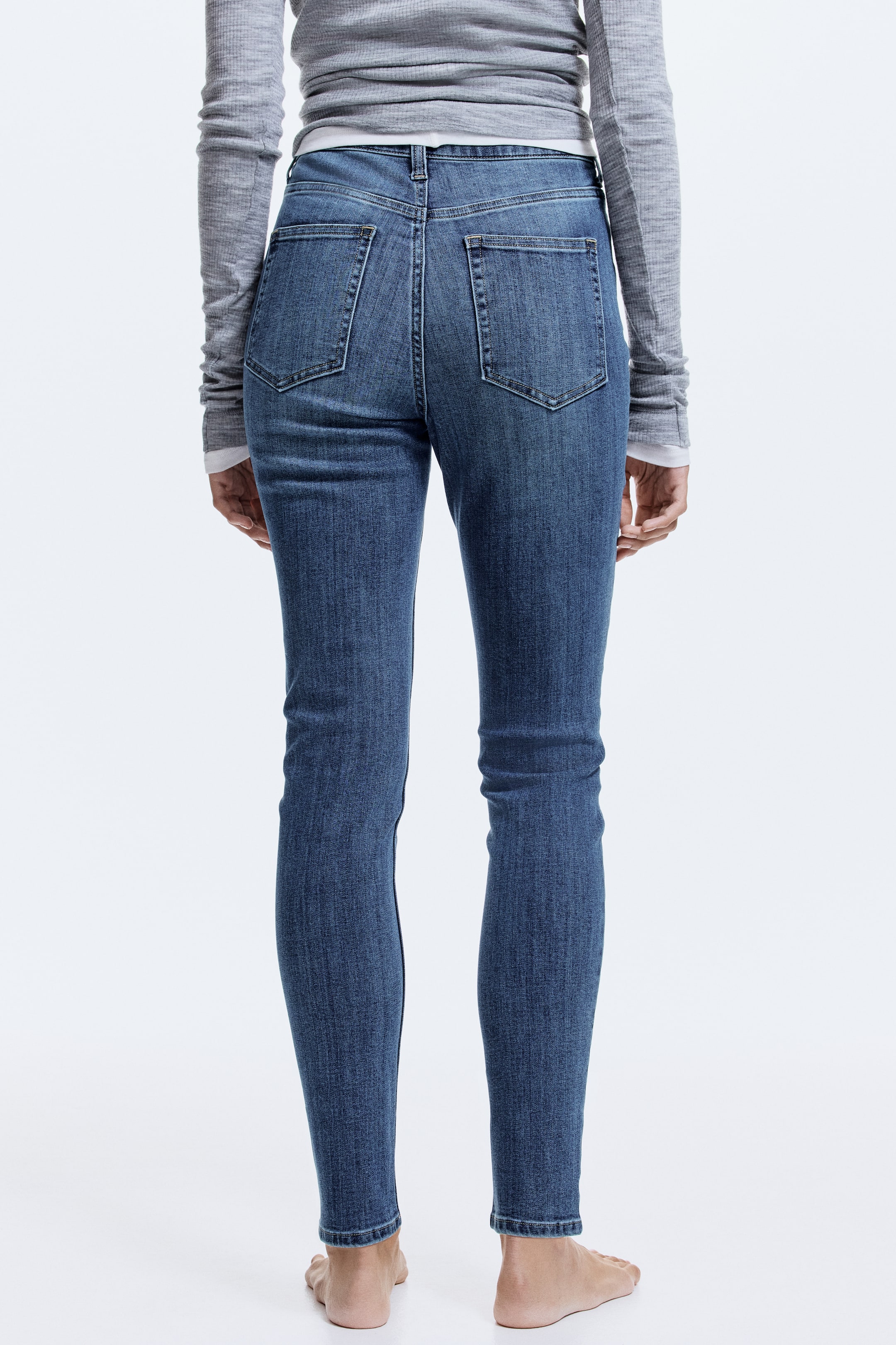 View larger image: Skinny High Jeans - Denim blue - Ladies | H&M GB 4
