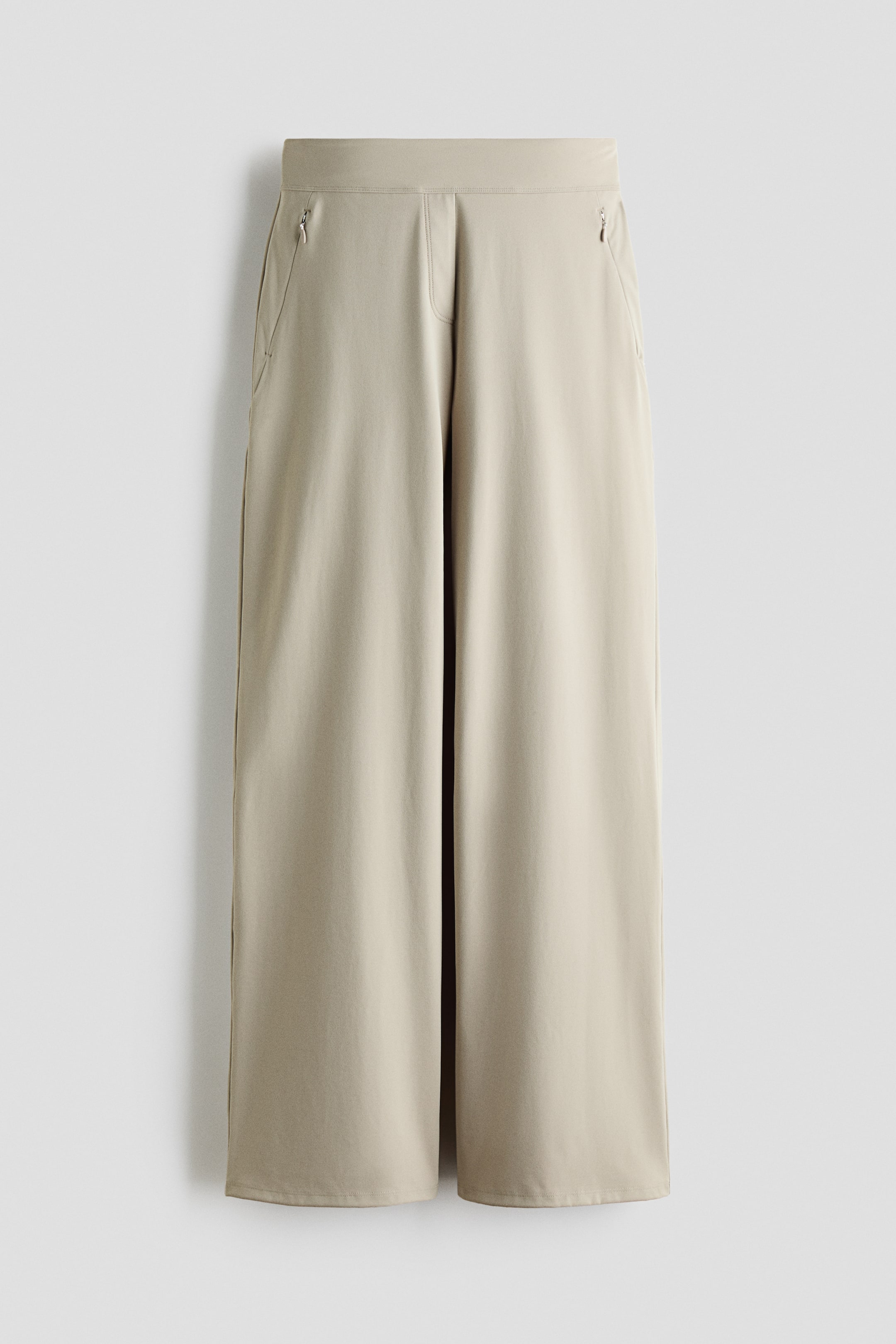 Four-Way Stretch Wide-Cut Pants