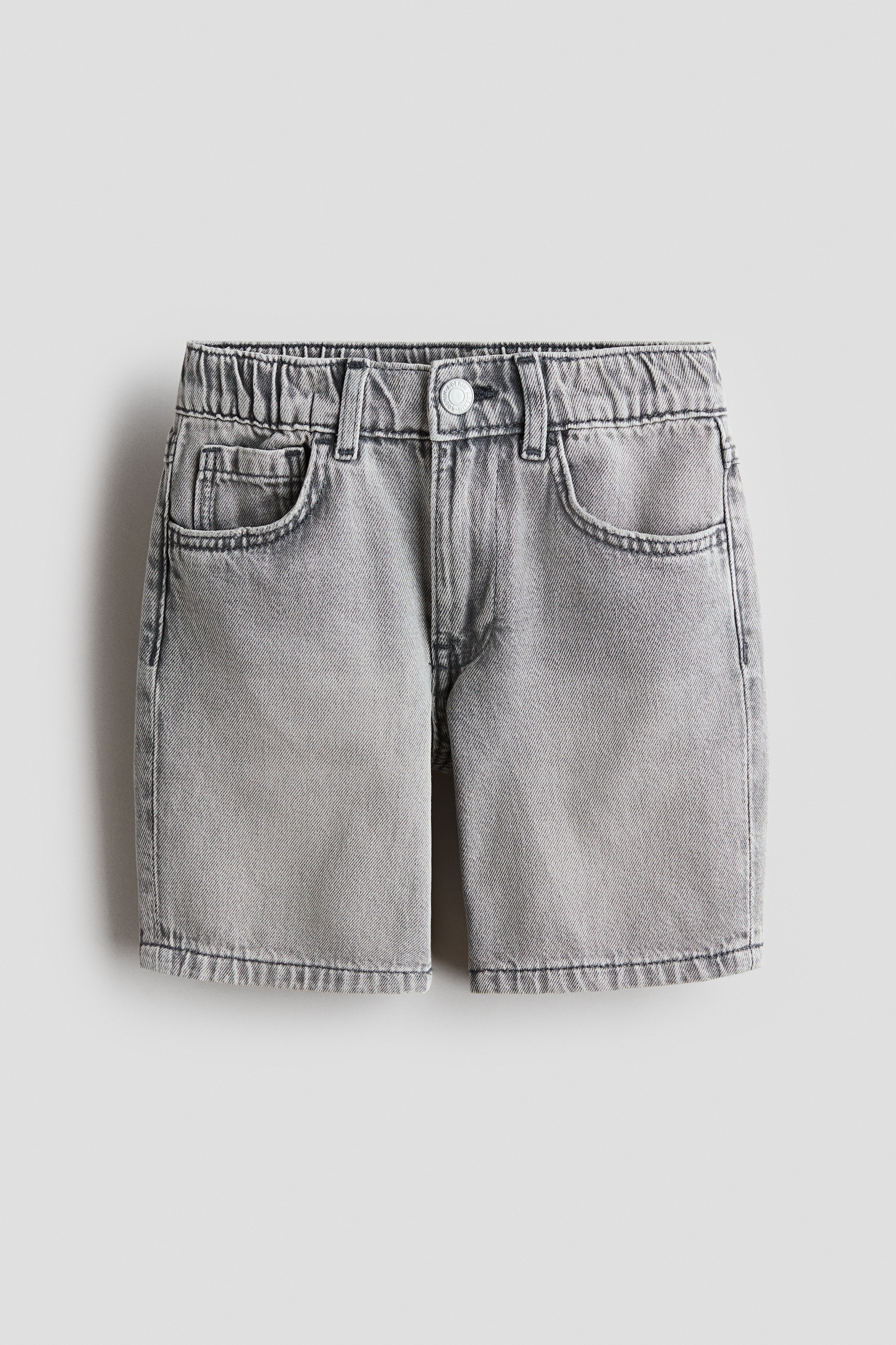 Loose Fit Denim shorts - Denim grey/Light denim blue