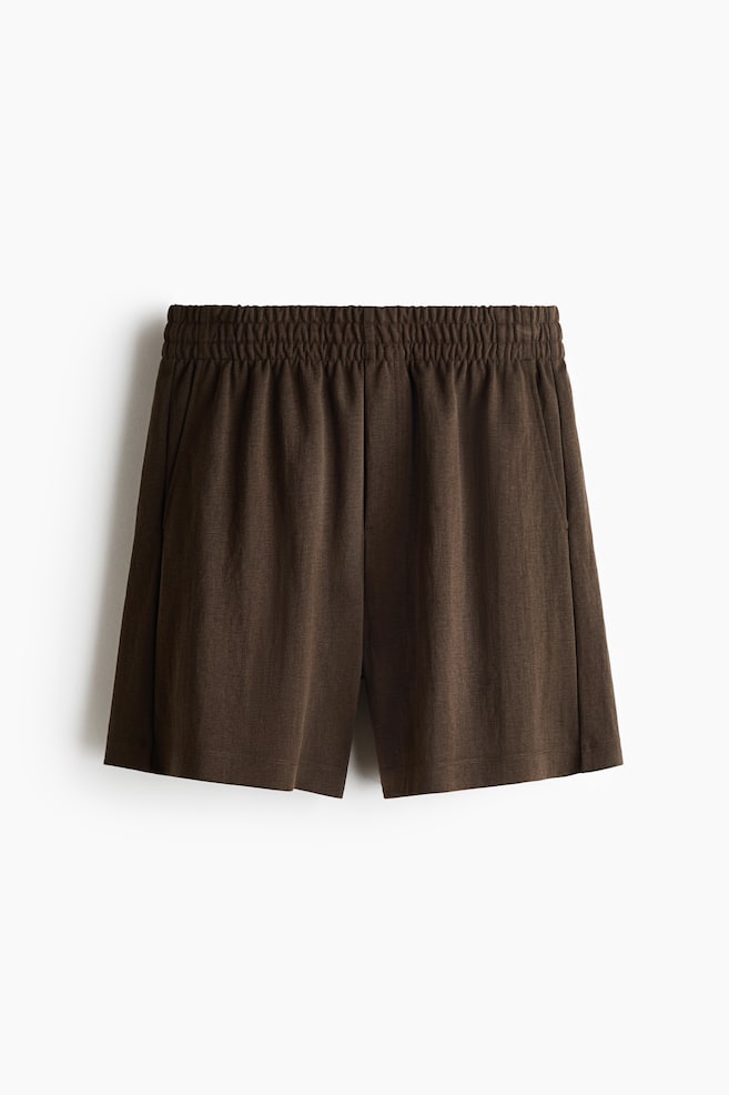 Relaxed-Fit Interlock Shorts - Dark khaki green/Light beige/Black - 1