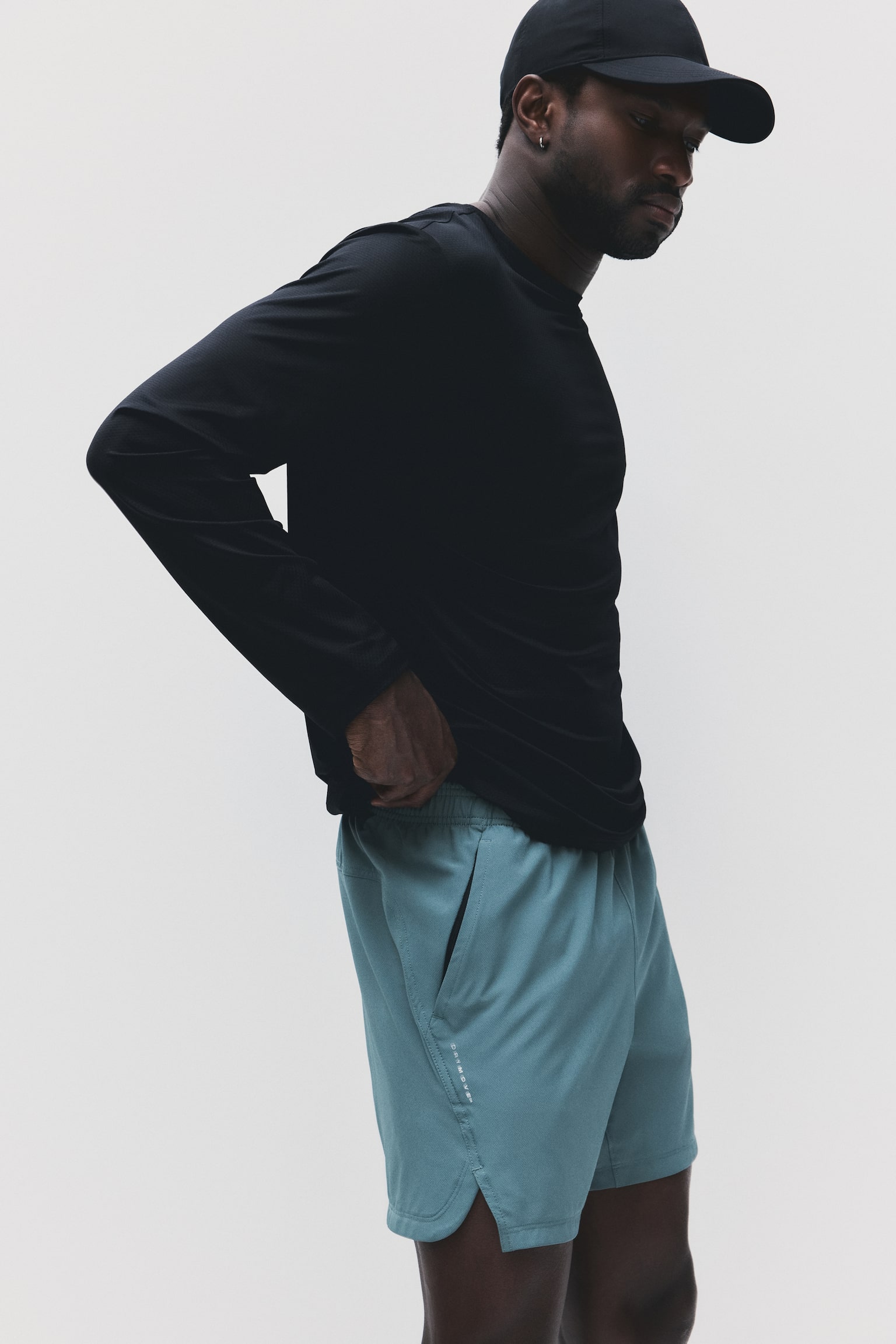 מכנסי ספורט קצרים DryMove™‎ - ירוק קפוא/כחול נייבי/שחור/אפור - 1