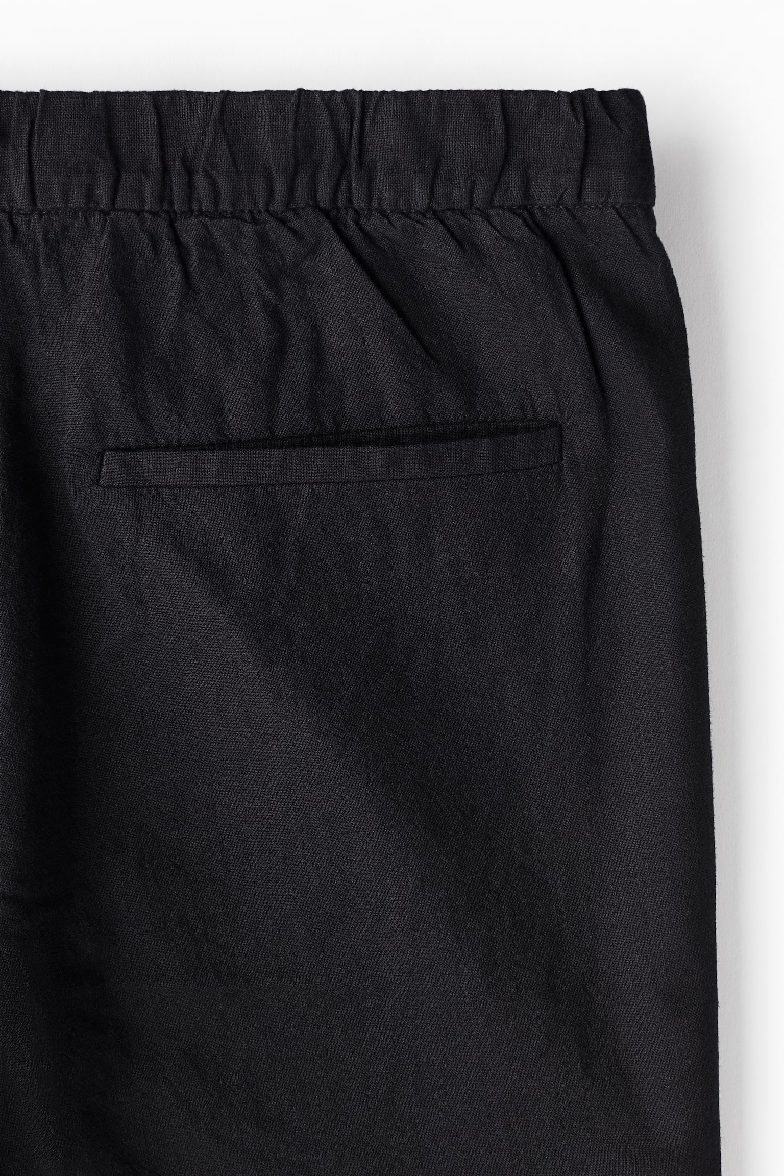 Regular Fit Linen-blend shorts - Black/Light grey/Light beige/White/Dark blue - 6