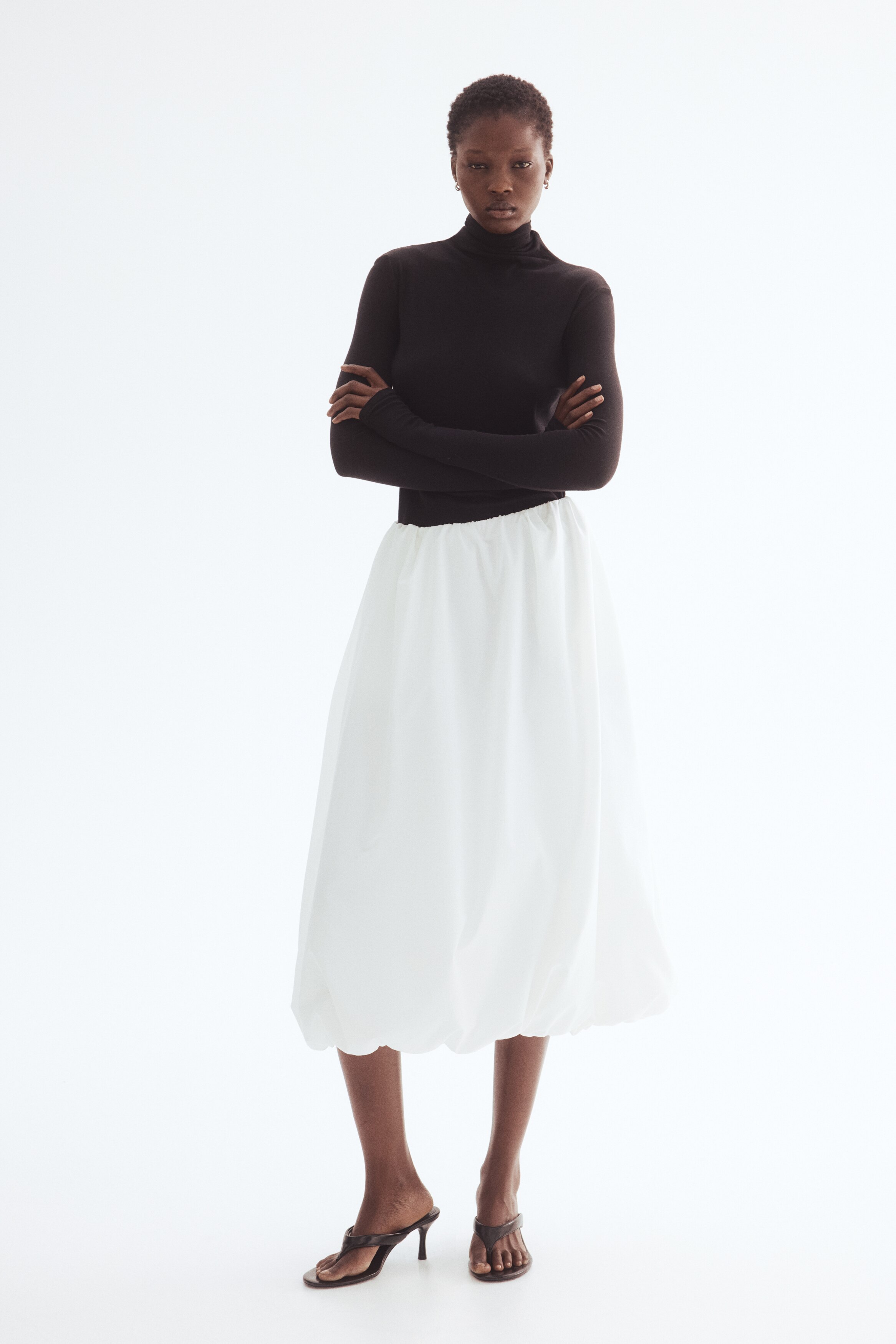 Bubble-hem skirt