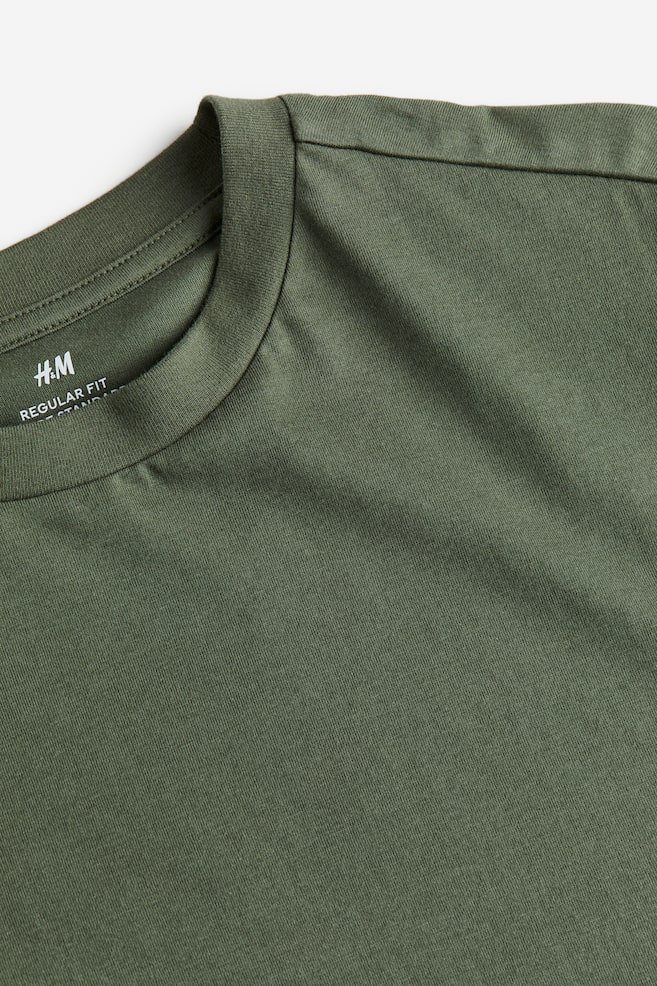 Regular Fit Jersey top - Dark green/Black/White/Blue - 5