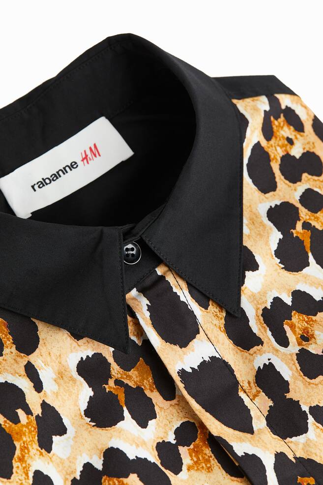 Leopardmønstret skjorte - Beige/Leopardmønstret - 8