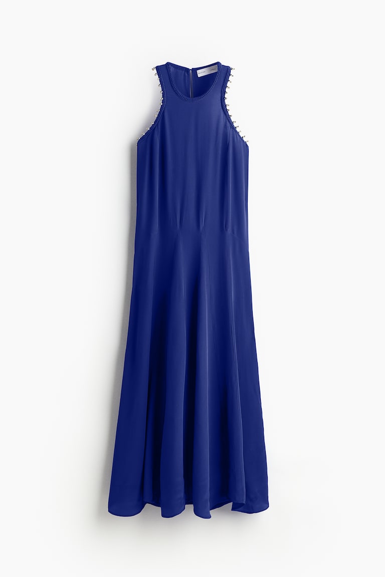 blue dress for baby girl Topographic Map in Navy & Orange Skater Dress by MTN Flo main image 0