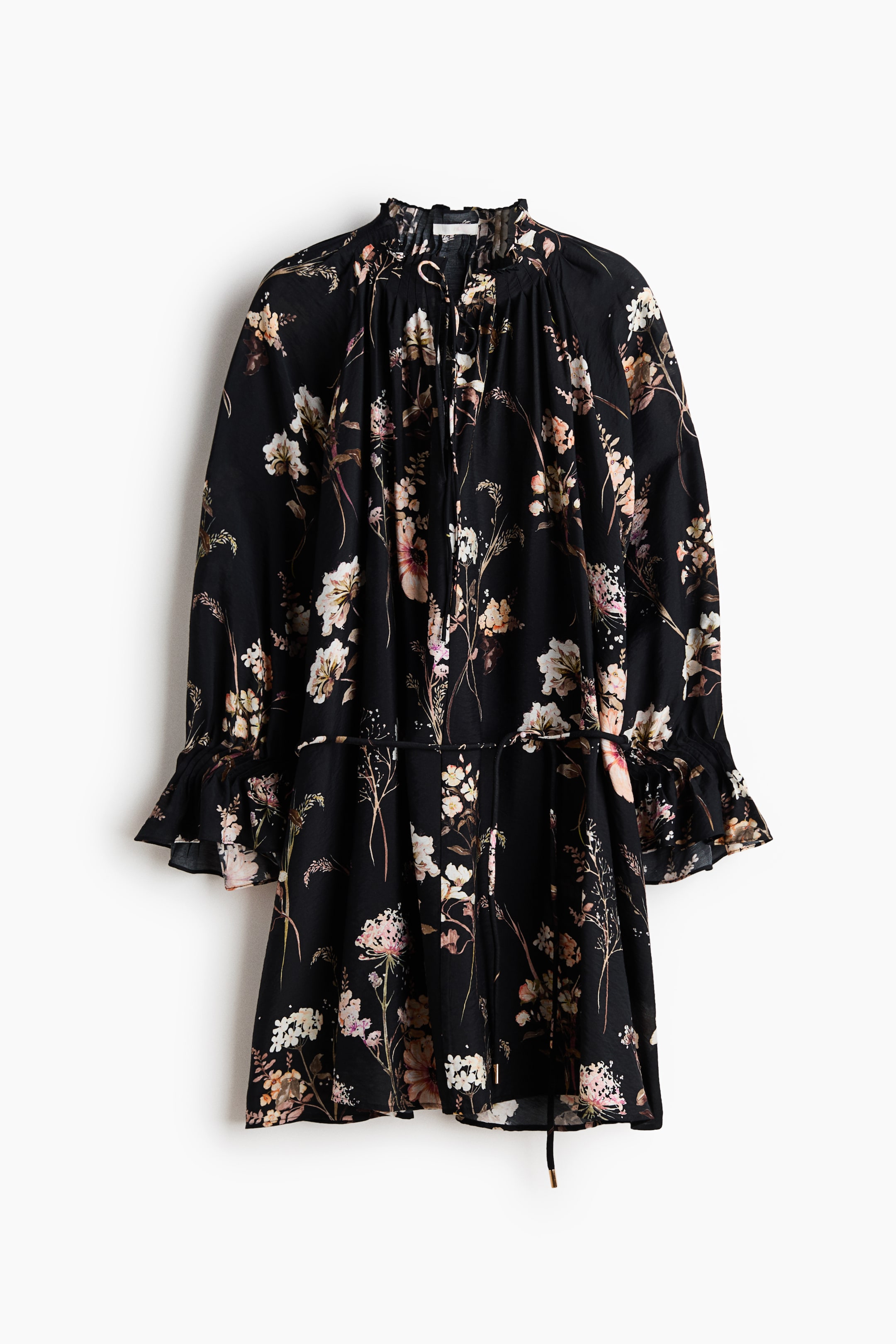 Robe tunique avec ceinture à nouer