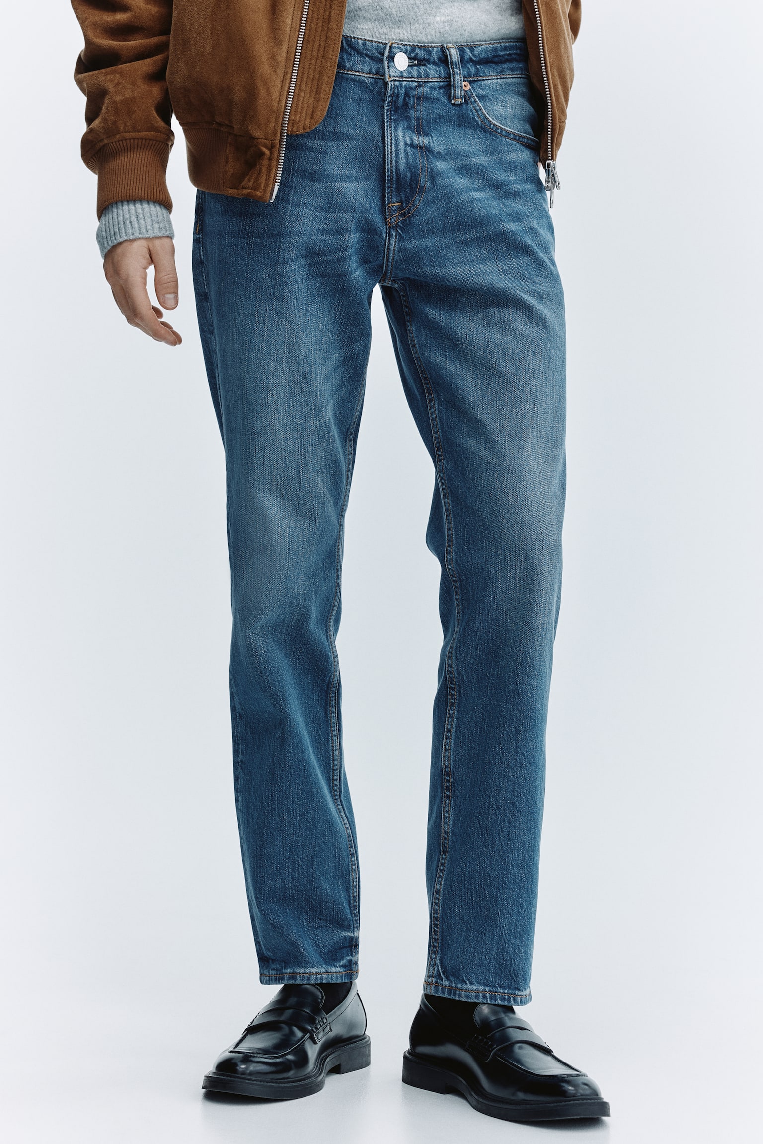 Slim jeans - כחול ביניים/שחור/כחול כהה/אפור - 3