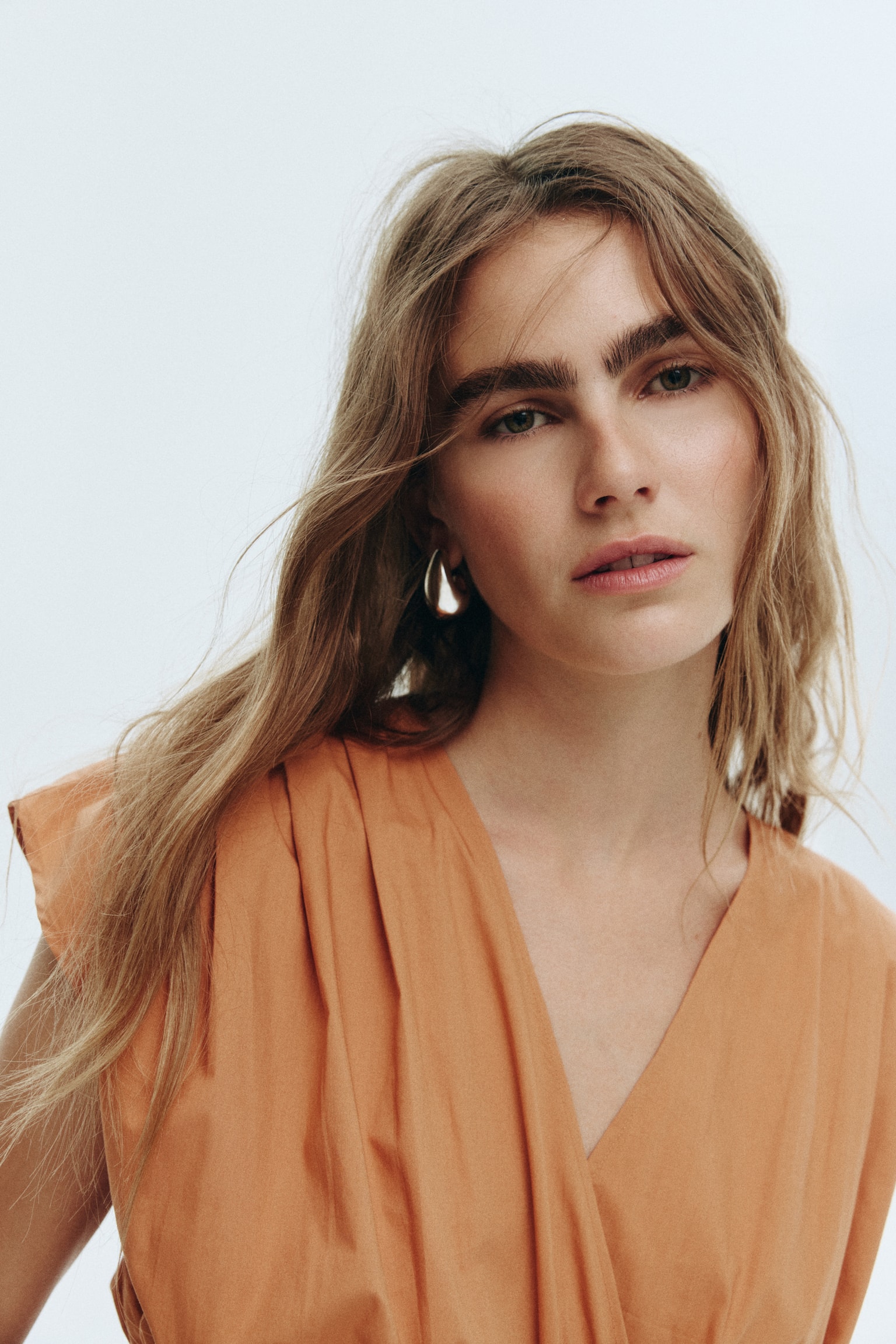 棉質洋裝 - 橘色/黑色/印花/酒紅色/佩斯利變形蟲圖騰/黑色 - 5