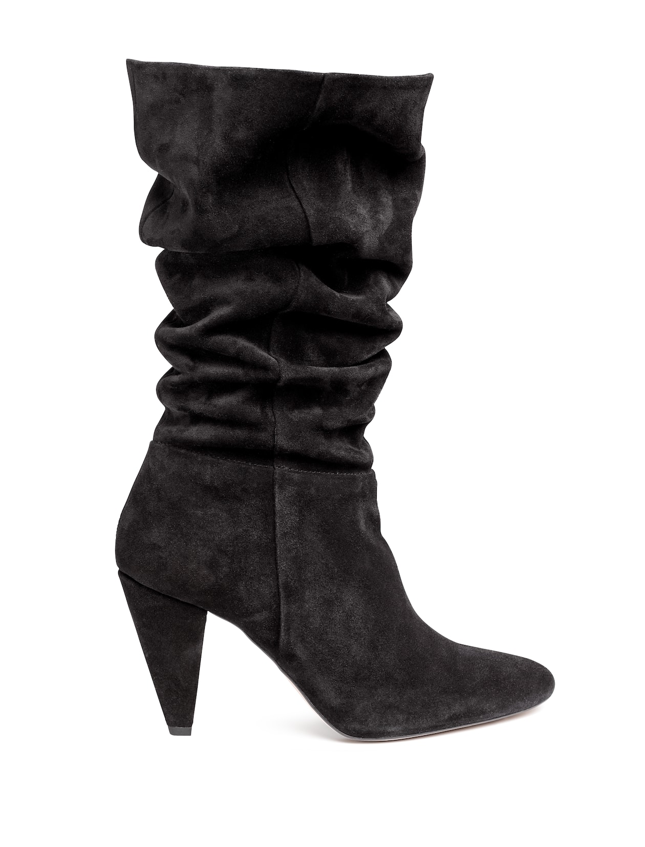 Suede boots - High heel - Black - Ladies | H&M GB