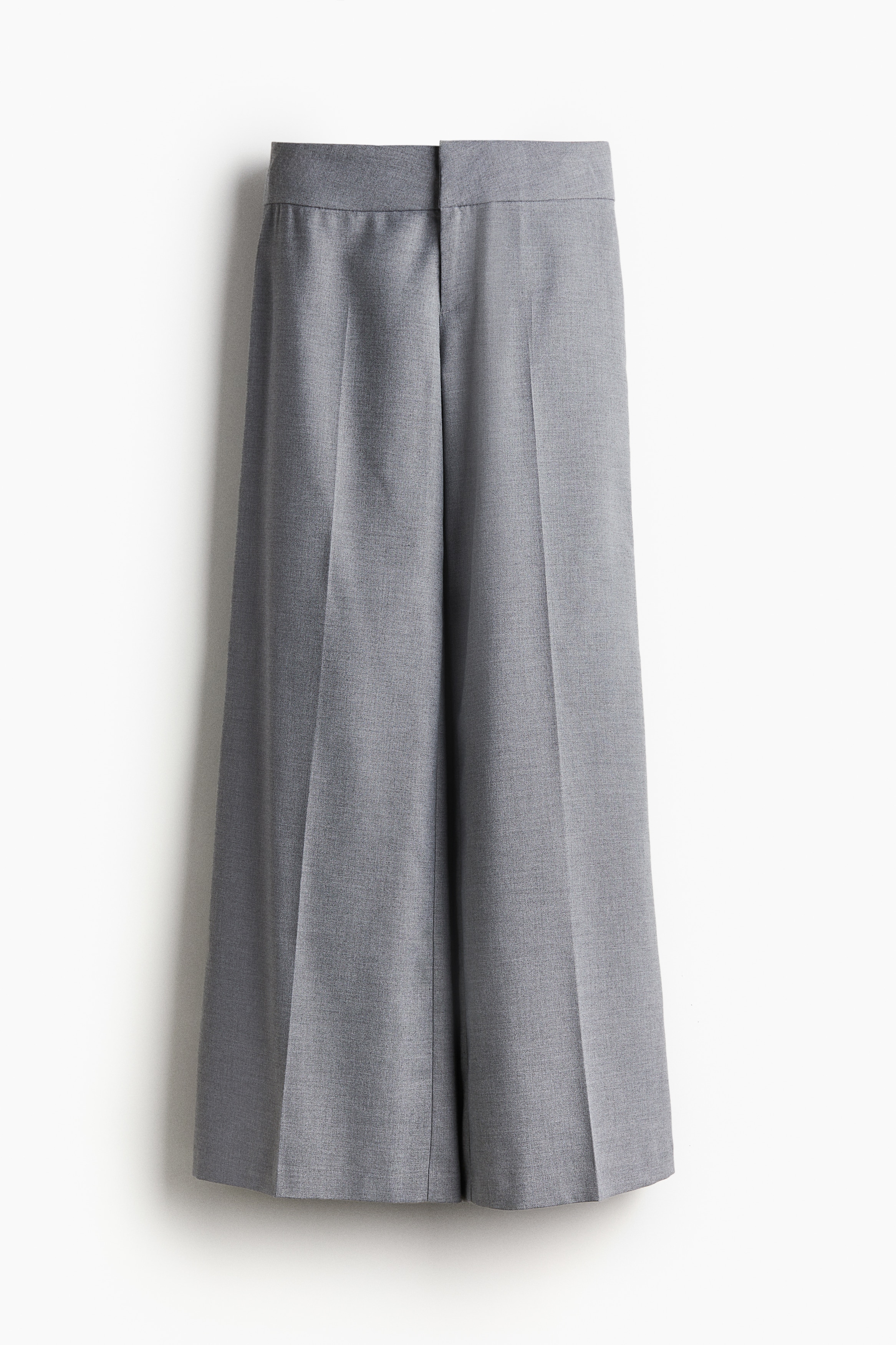 Signore - Grigio chiaro mélange Pantaloni ampi eleganti - Size: 46  - H&M