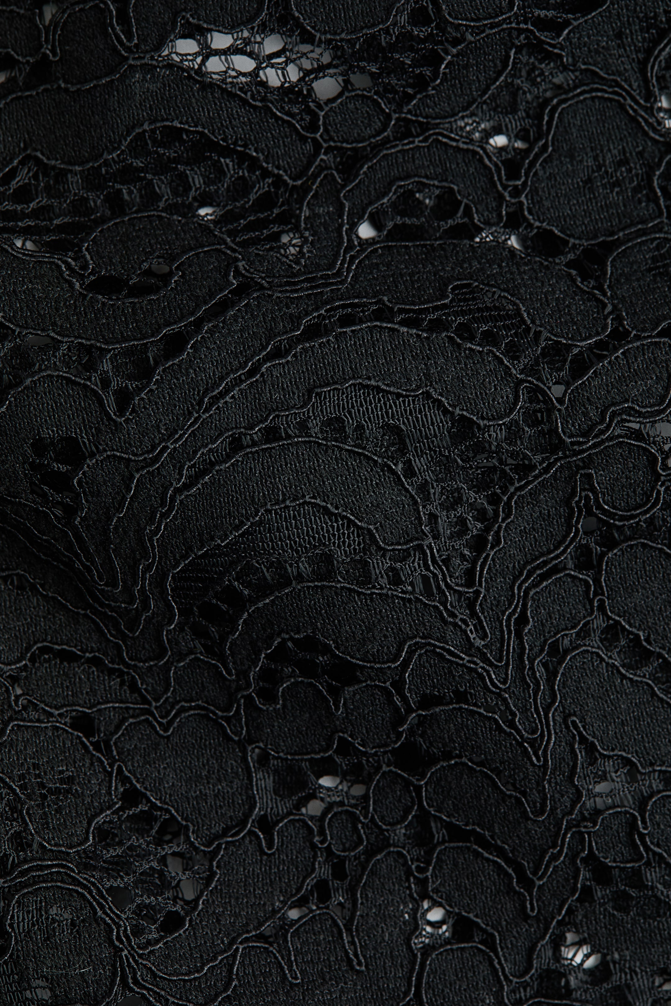 View larger image: Shoulder-pad lace blouse - Black - Ladies | H&M IN 6