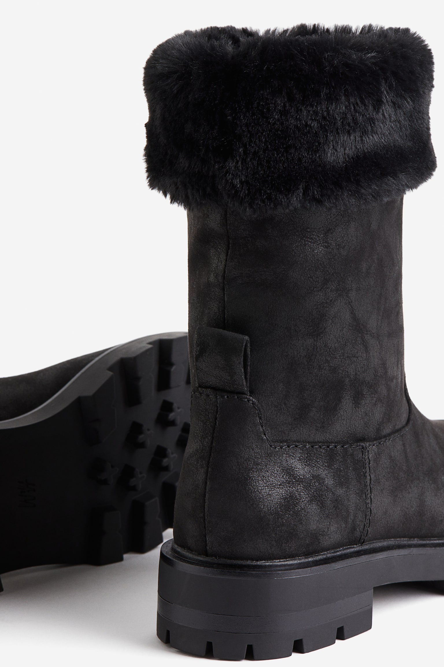 Warm Lined Boots - Black - 2