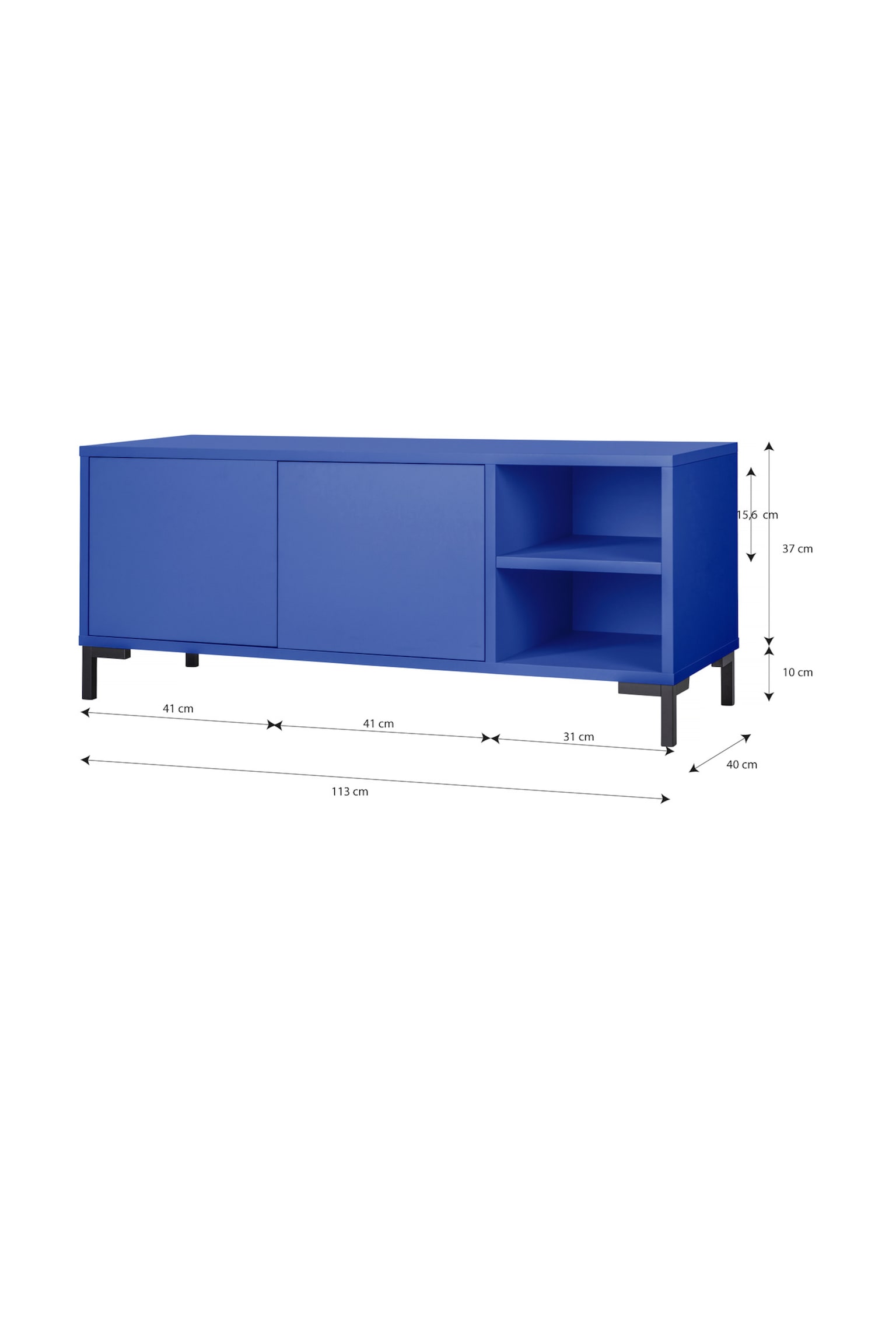 Mirko Tv Cabinet - Blue Pruss/Pink/Yellow - 3