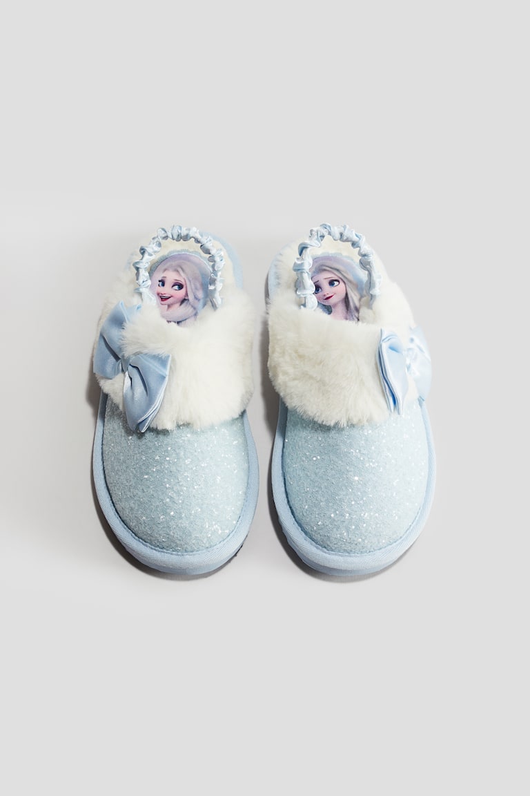 Glittery Slippers Light blue/Frozen Kids H&M US