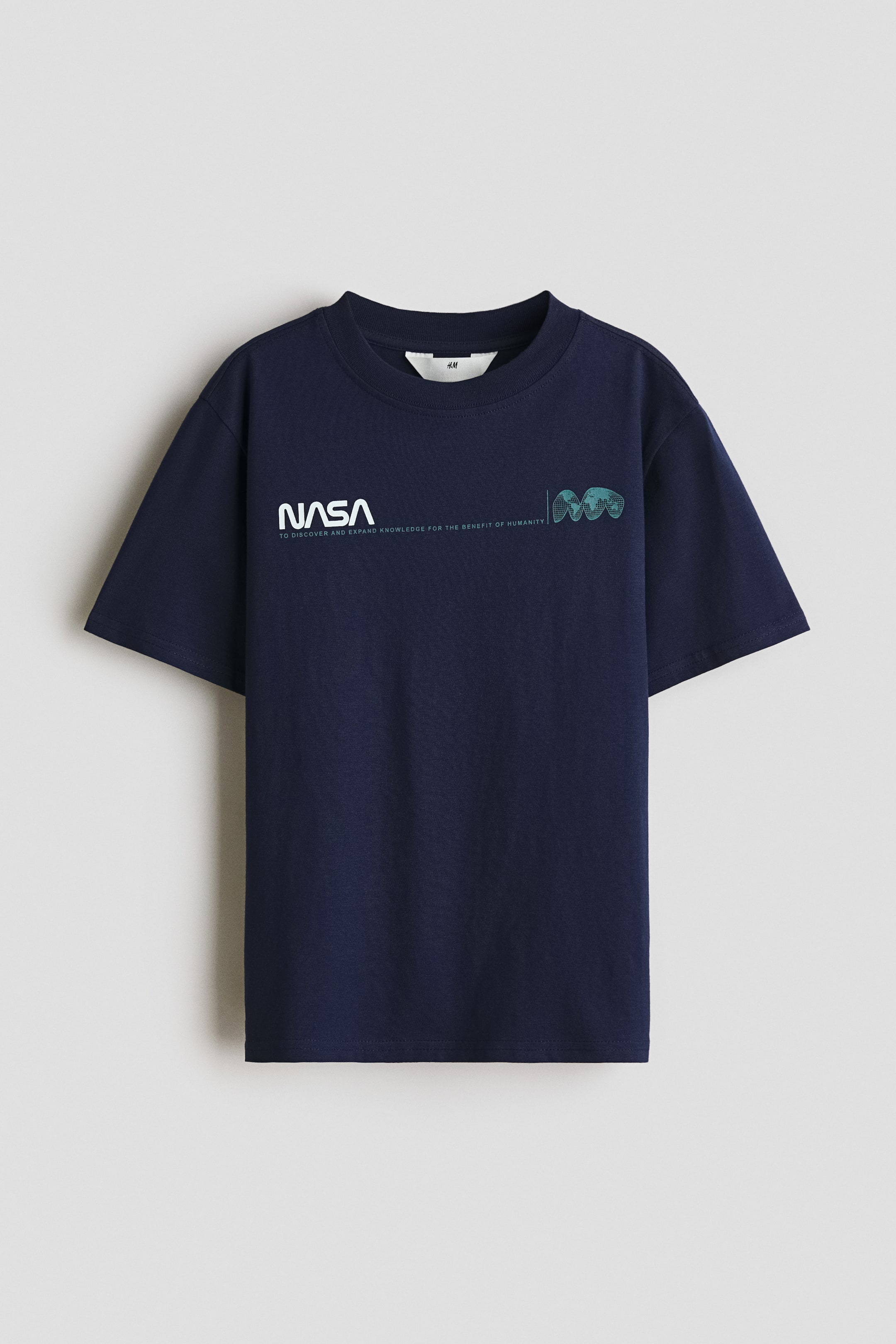 Agrandir l'image: T-shirt imprimé en coton - Bleu marine/NASA - ENFANT | H&M CH 1