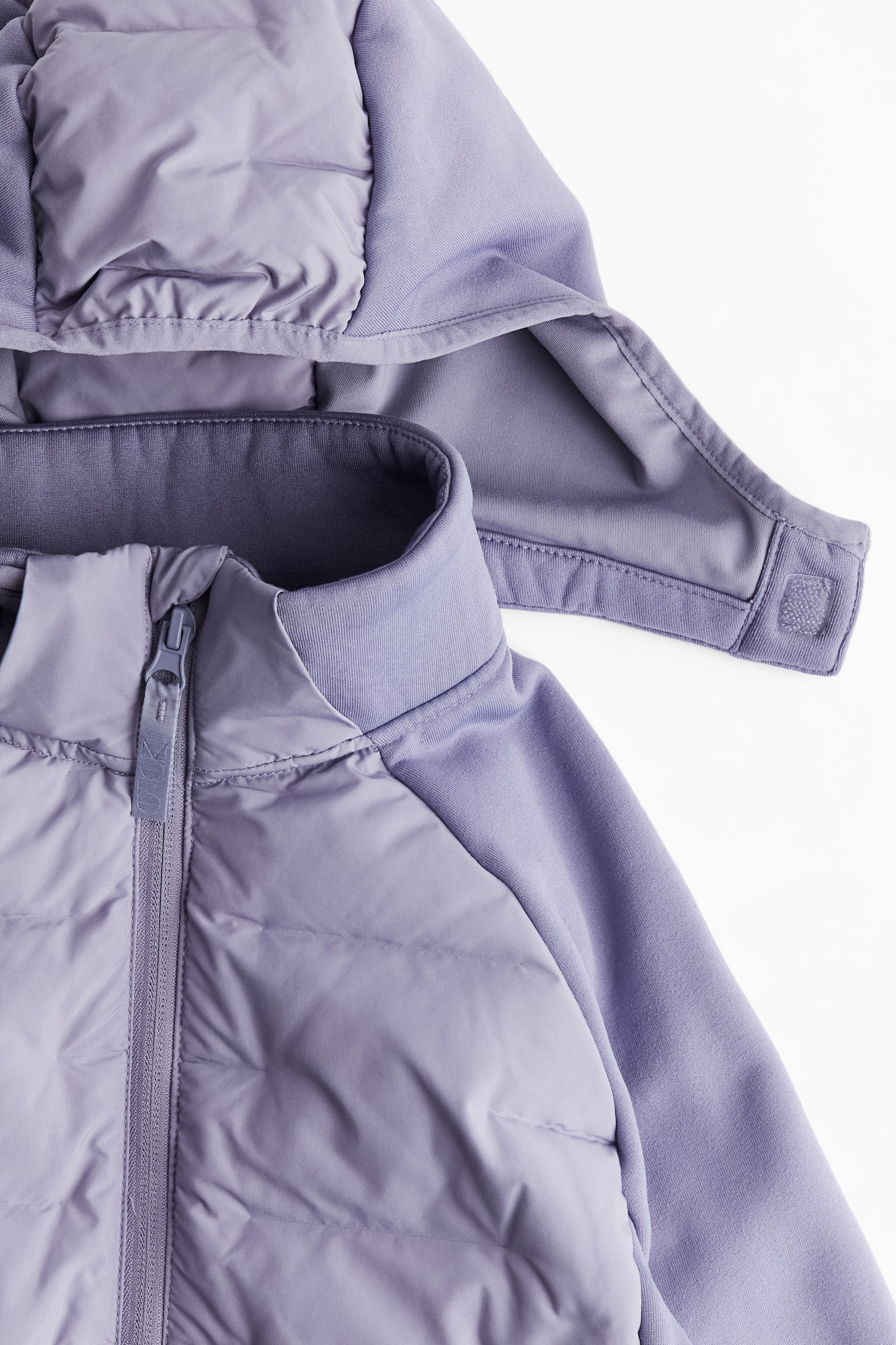 Hybrid down jacket in ThermoMove™ - Purple/Black/Light beige - 5