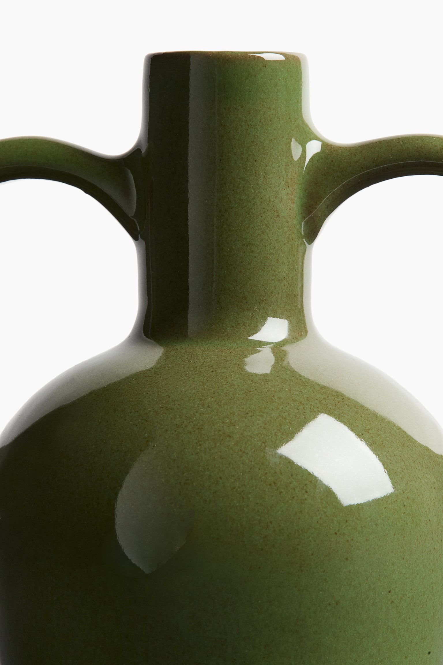 Terracotta vase - Moss green - 3