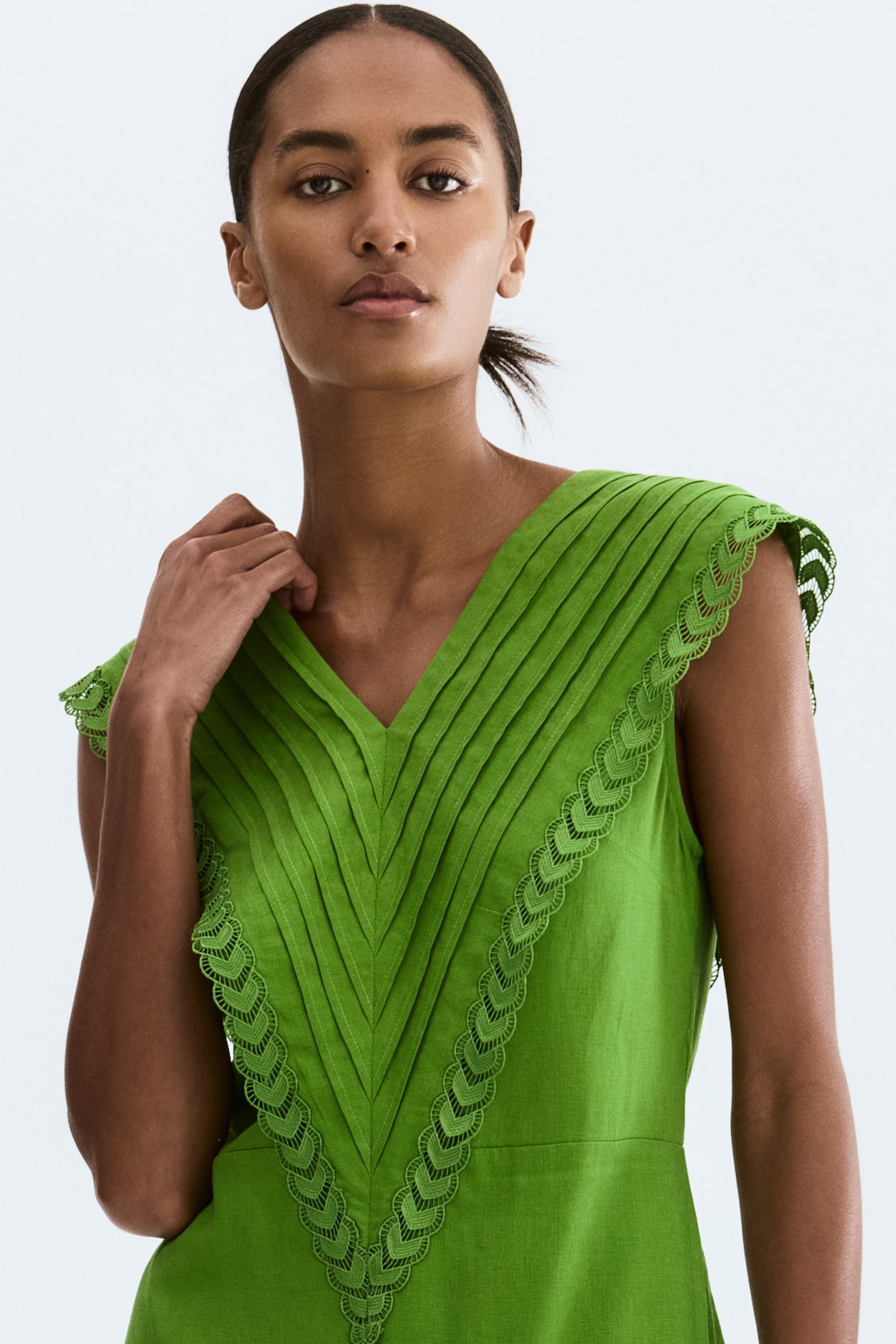 Linen-Blend Dress - image 5