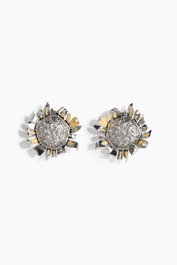 Женские клипсы H&M Sunflower в форме подсолнуха
