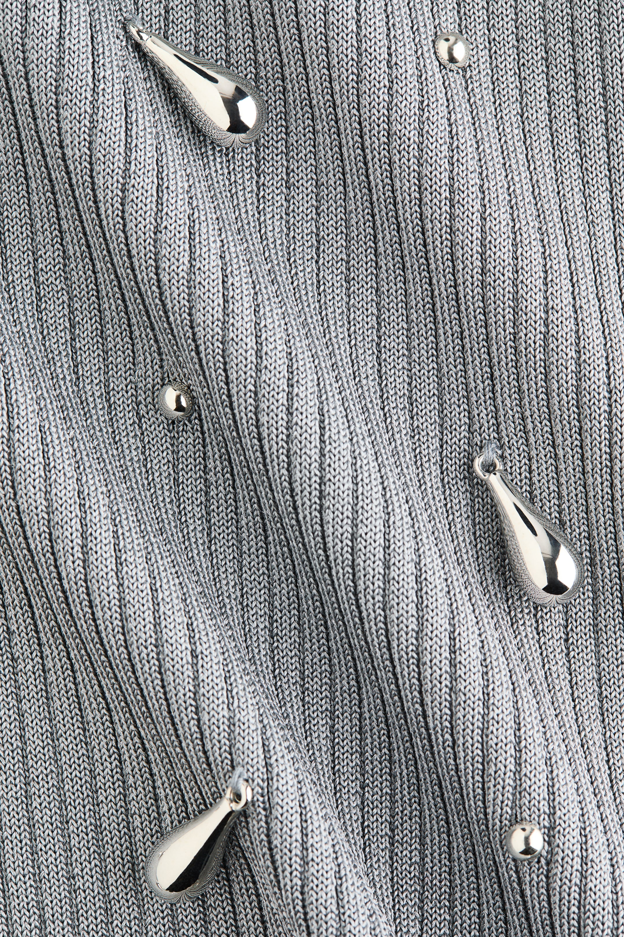 View larger image: Bead-embellished vest top - Grey - Ladies | H&M MY 7