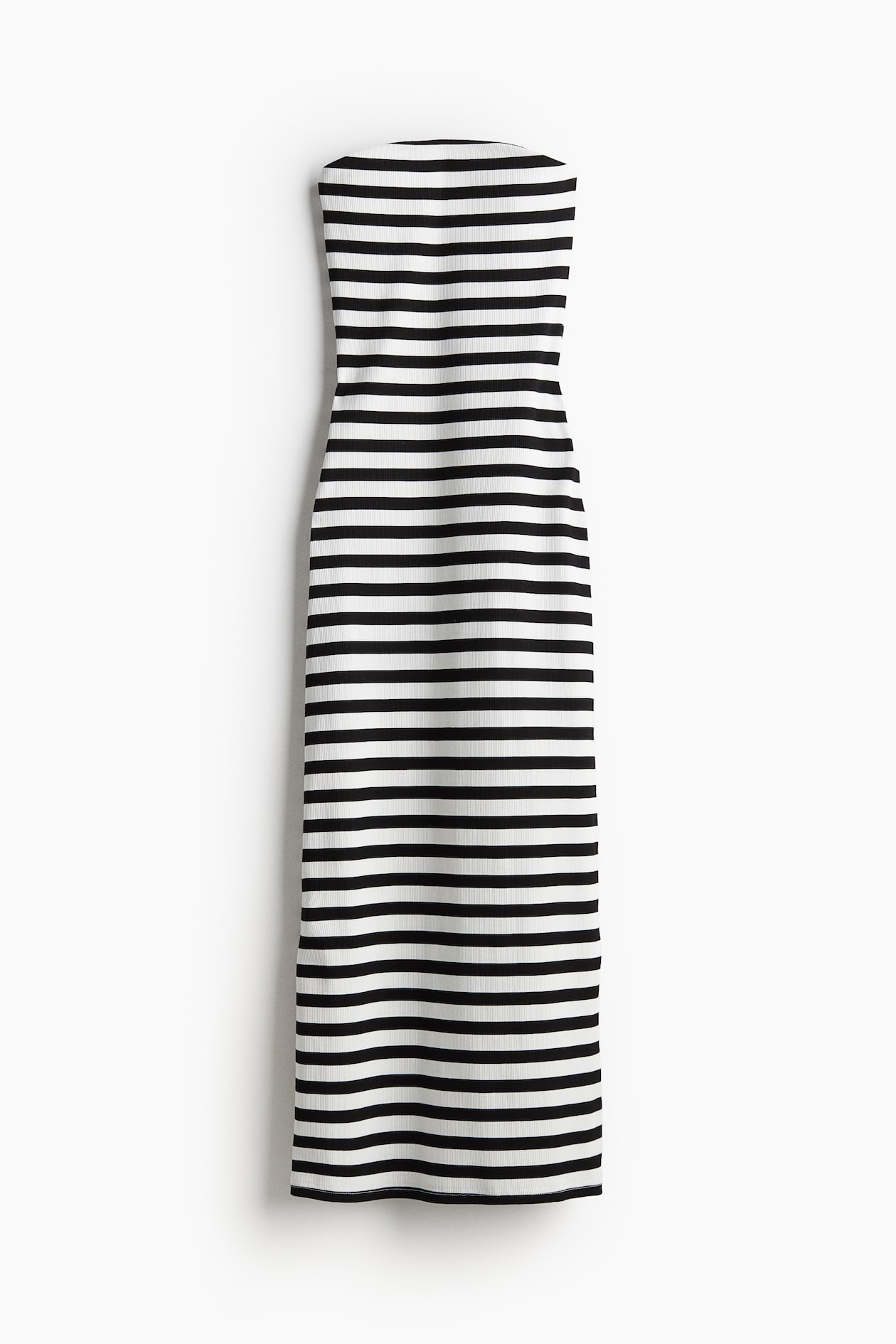chinese dress ladies Free People Black and White Striped Strapless Maxi Dress