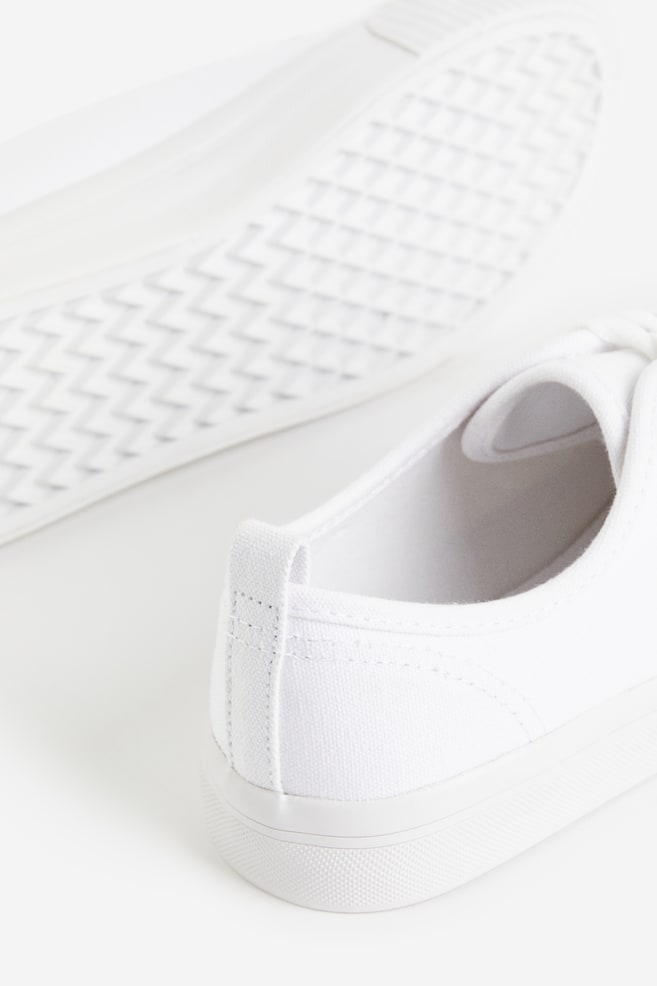 Sneakers in tela - Bianco/Beige chiaro/palme/Bianco/Nero - 2
