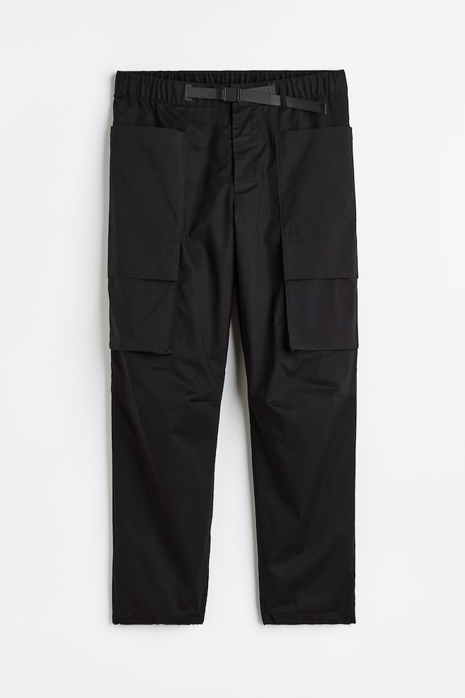 Water-repellent outdoor trousers - Black - 2