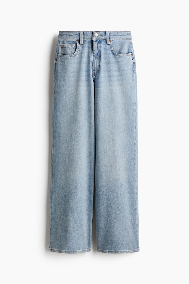 Harper High Rise Wide Leg Jeans - Light denim blue/Light denim blue/Dark brown/White/Dark denim blue/Navy denim blue/Light denim blue/Navy denim blue/Light denim blue/Dark denim blue/White/Denim blue/Dark denim gray/Dark brown/White/Denim blue/Light denim blue/Washed denim blue/Light denim blue/White/Light denim blue - 1