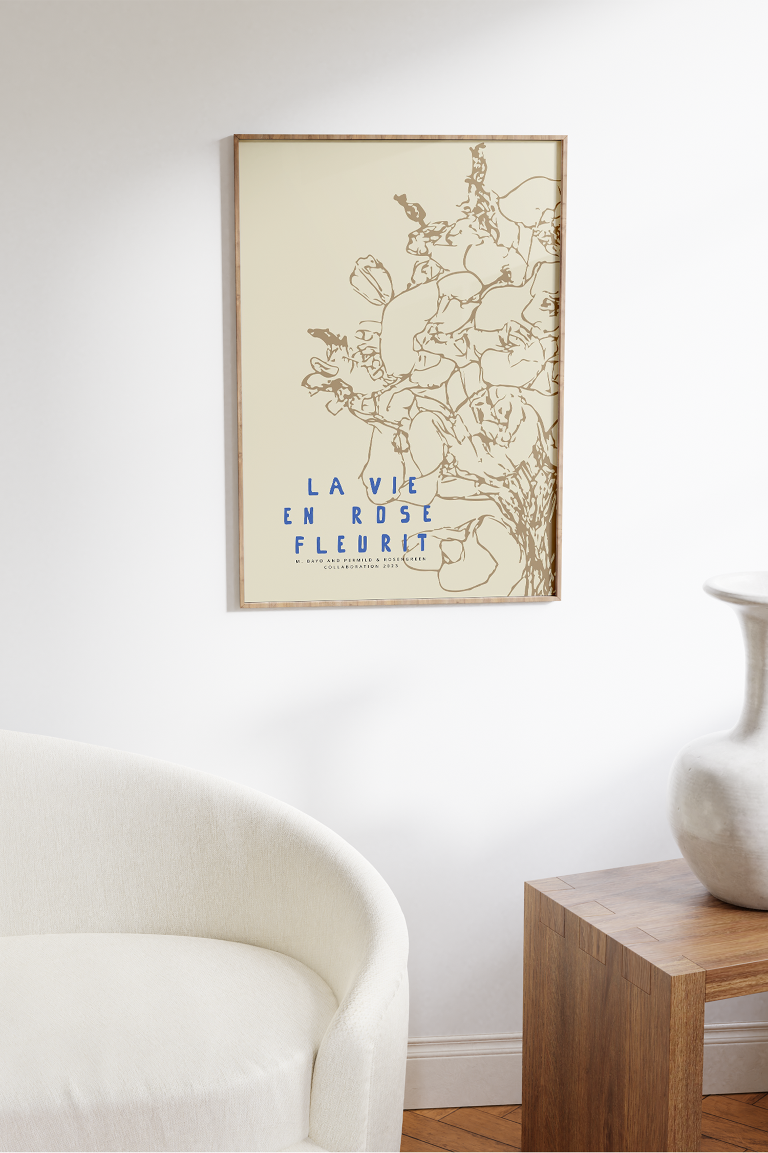 P&r X Marie Bayo - La Vie En Rose - Blue - Beige/sininen