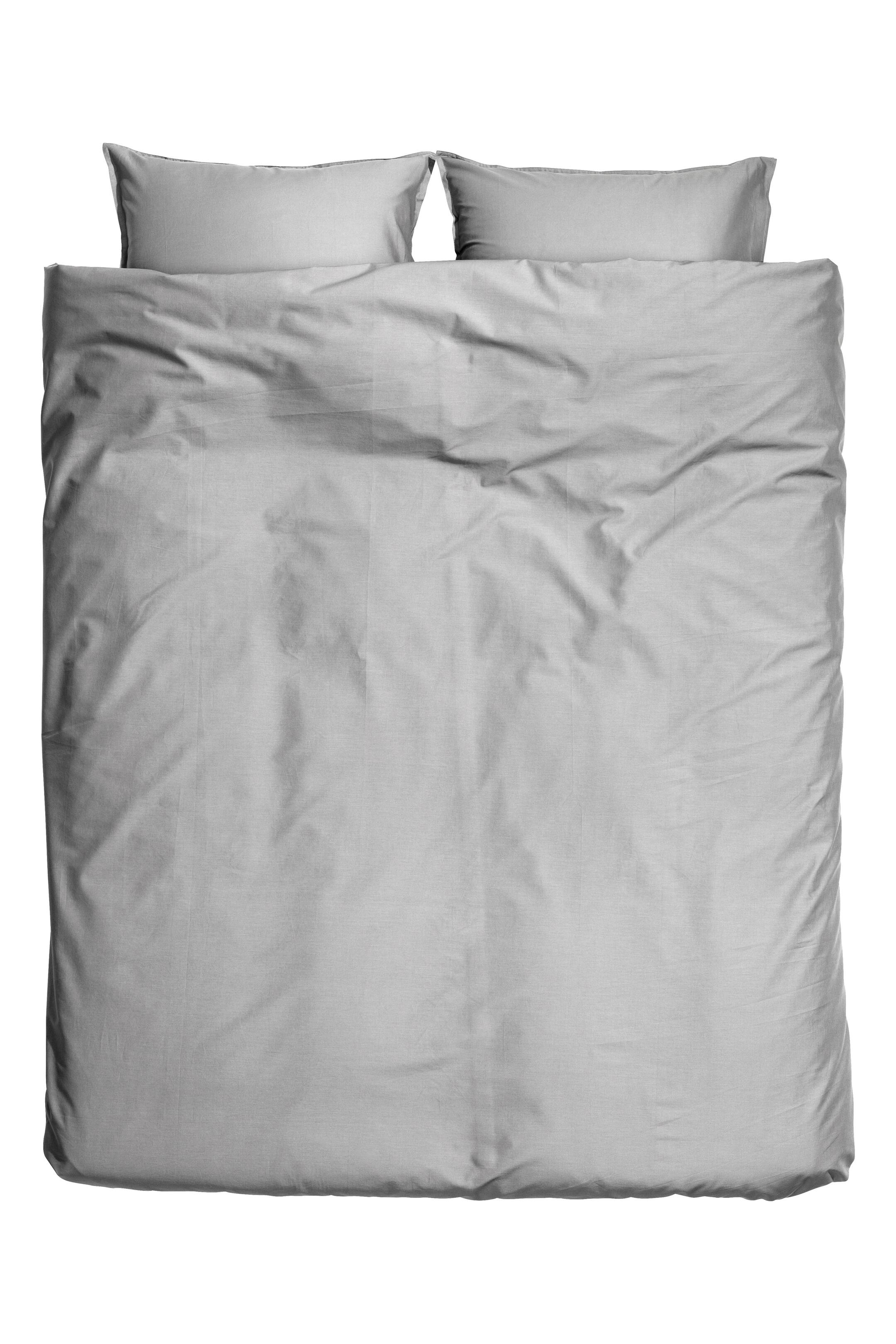 Agrandir l'image: Parure de couette en coton - Gris - Home All | H&M FR 1