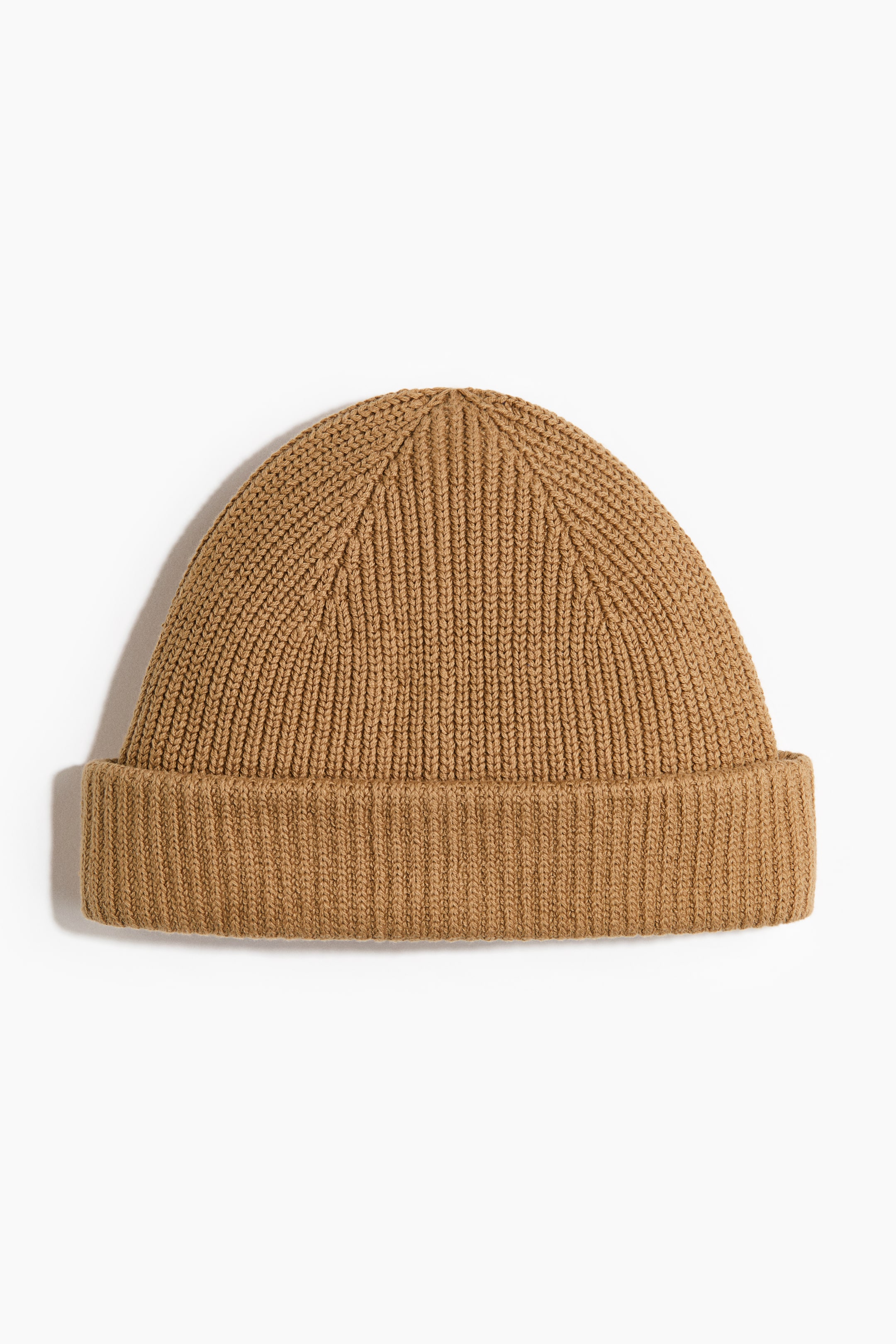 View larger image: Rib-Knit Hat - Dark beige - Men | H&M US 1