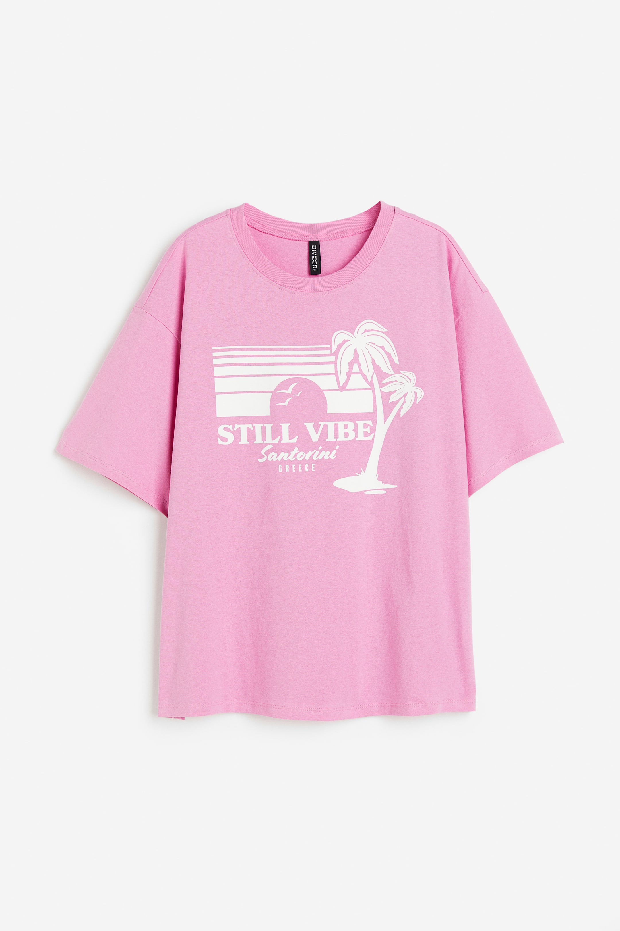 View larger image: Oversized printed T-shirt - Light pink/Still Vibe - Ladies | H&M IN 1