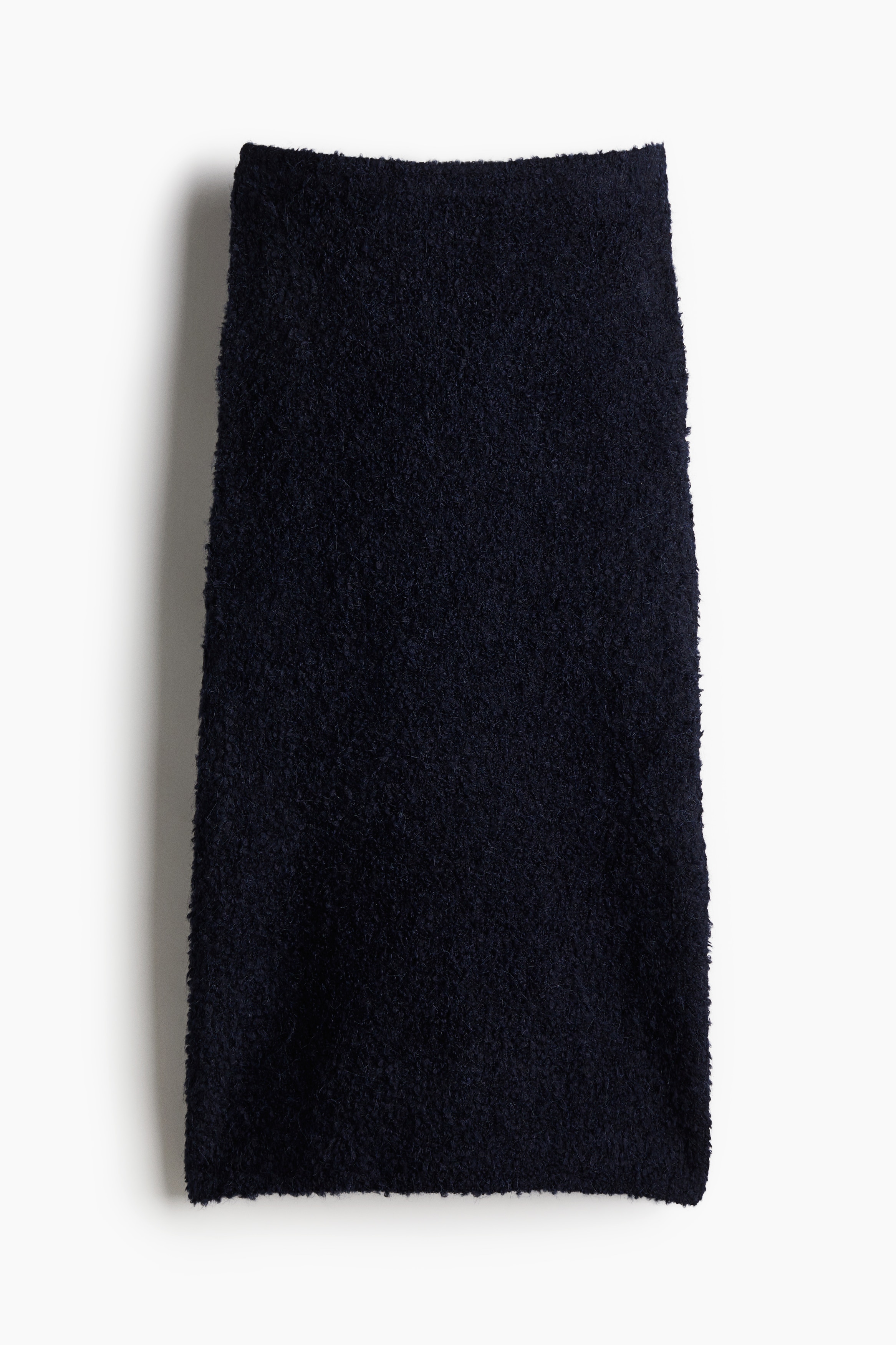 Naiset - Buklee-neulemidihame Laivastonsininen - Size: XS - H&M