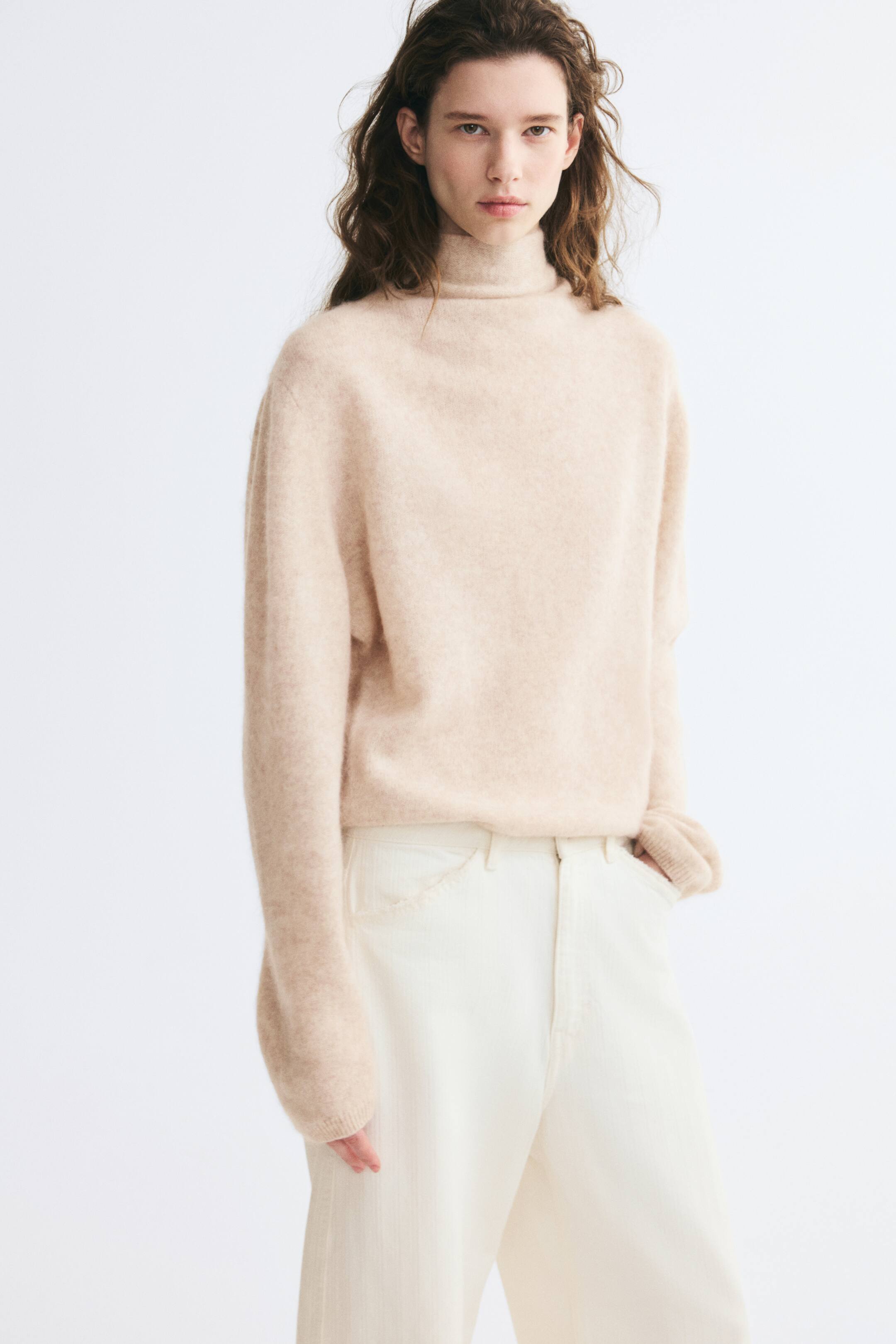 View larger image: Tie-detail wool jumper - Light mole - Ladies | H&M 1