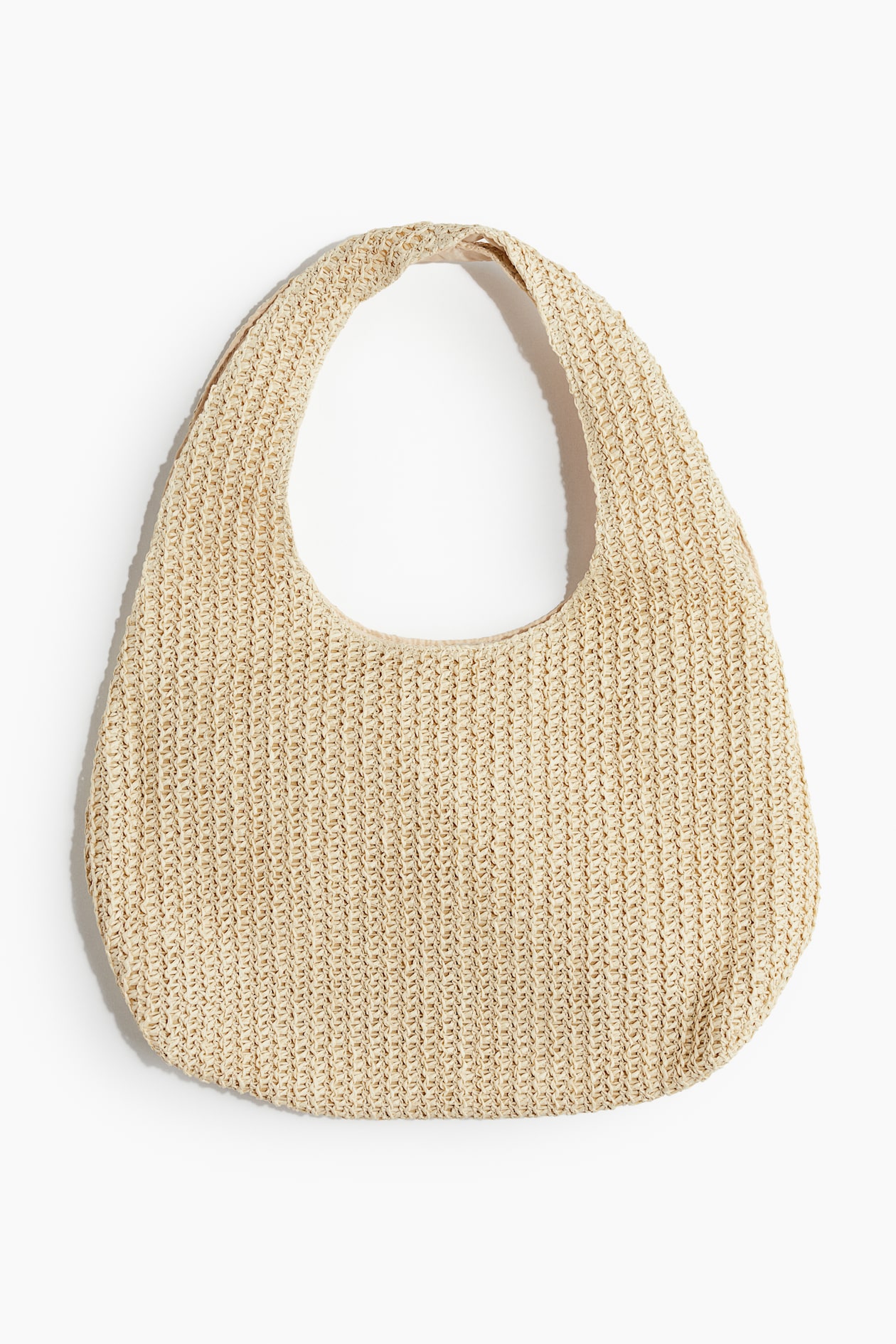 Straw shoulder bag Beige Ladies H&M