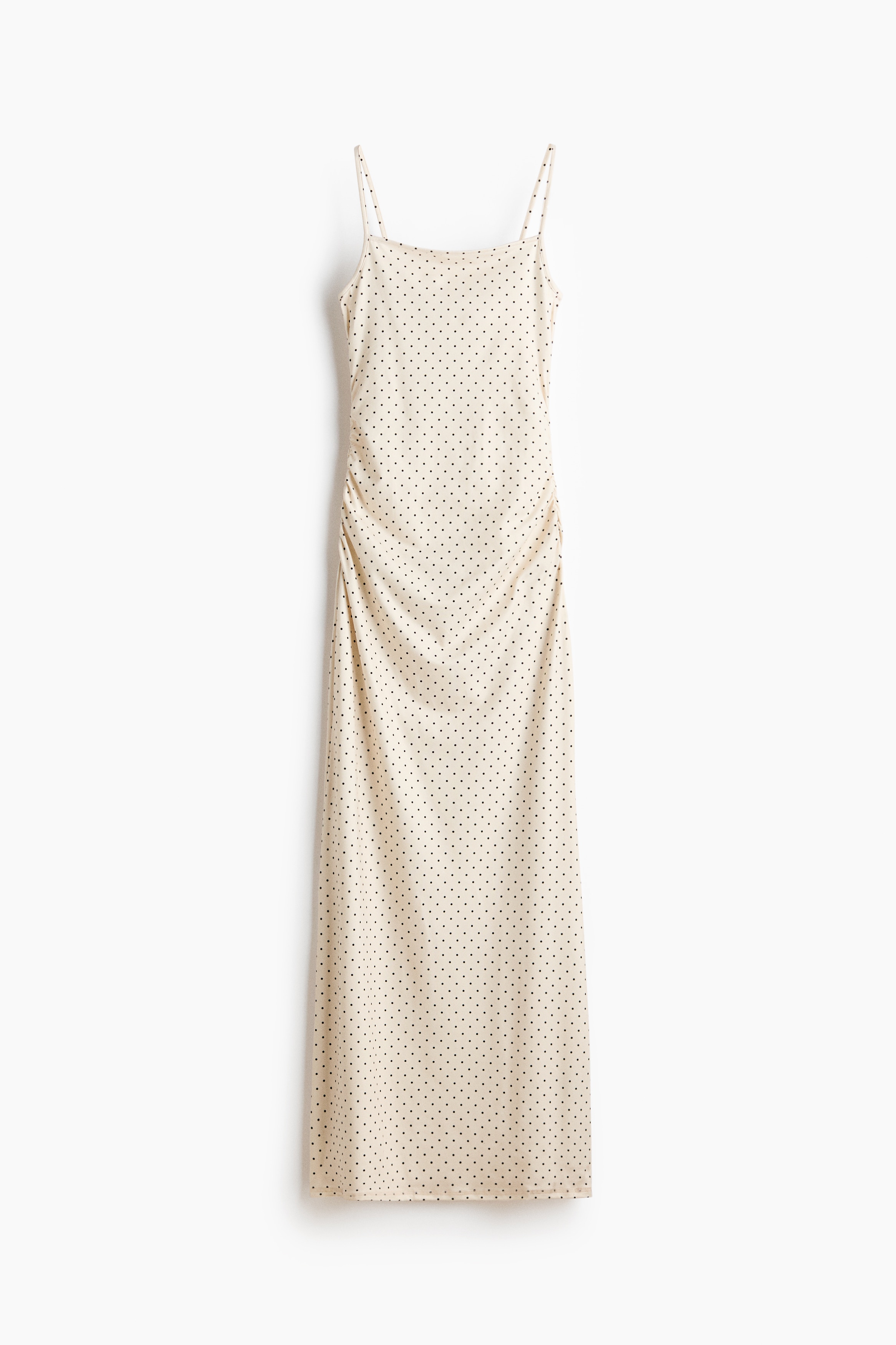 Maxi strappy dress - Cream/Polka dot/Rust red/Black