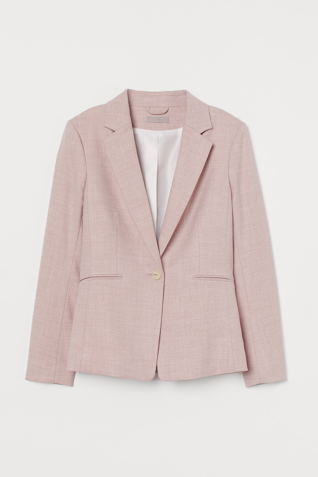 Fitted Blazer - Long sleeve - Light pink - Ladies | H&M US