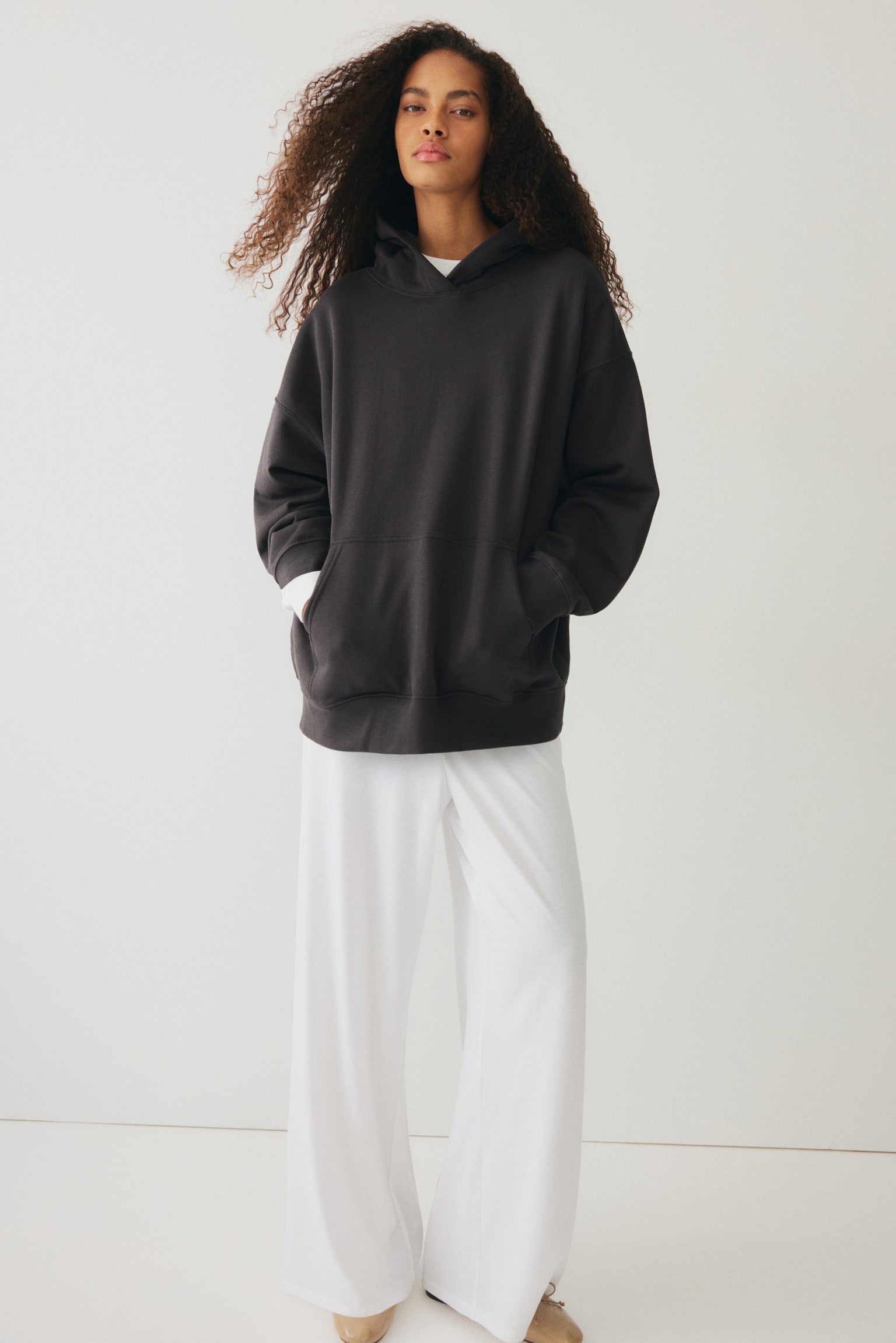 Oversized hoodie - Black/Light blue/New York/Light grey marl/Wellness/Burgundy/M - 5