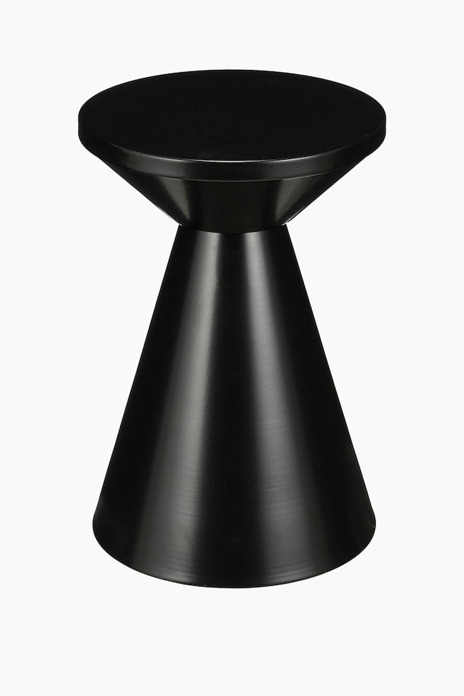 Table D’appoint En Métal - Noir/Blanc Cassé/Jaune - 1