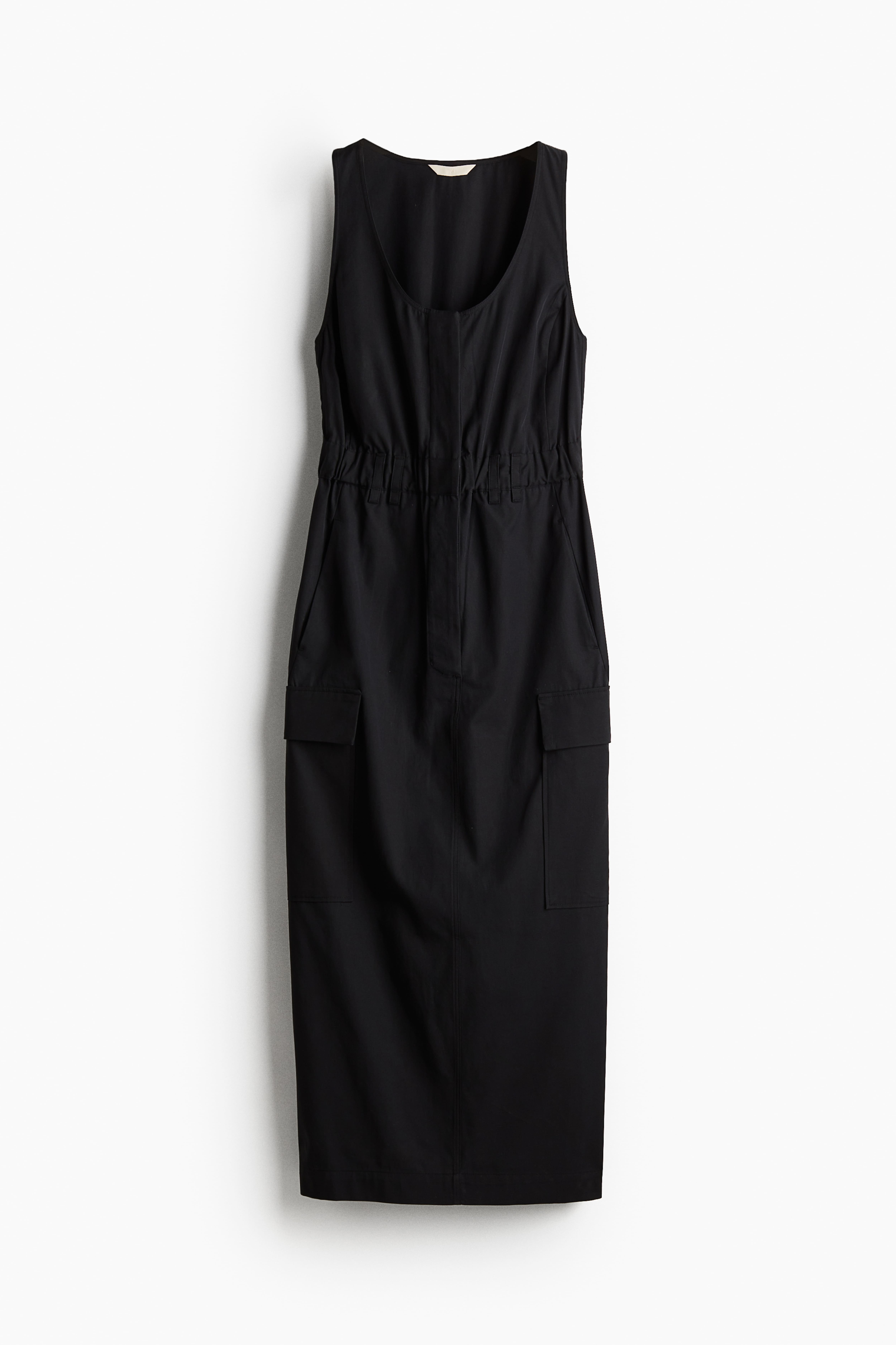 Long Cargo Dress Black Ladies H M CA