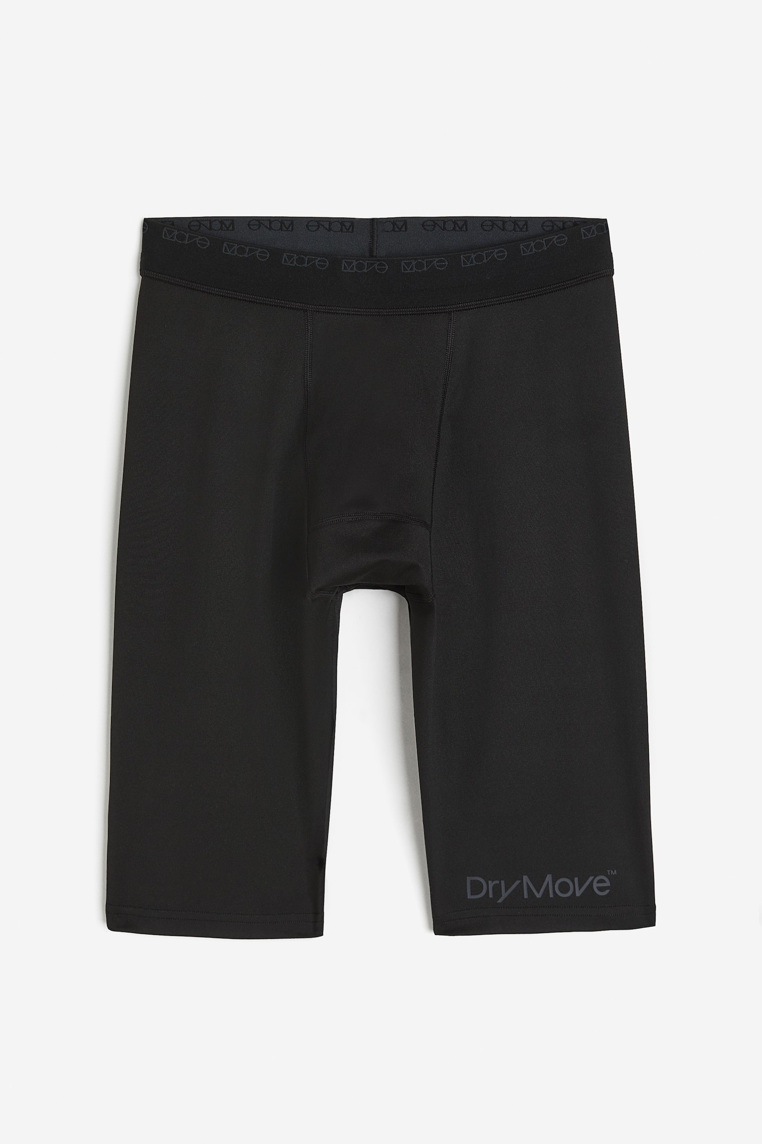 Mid-length sports shorts in DryMove™ - Black - 1