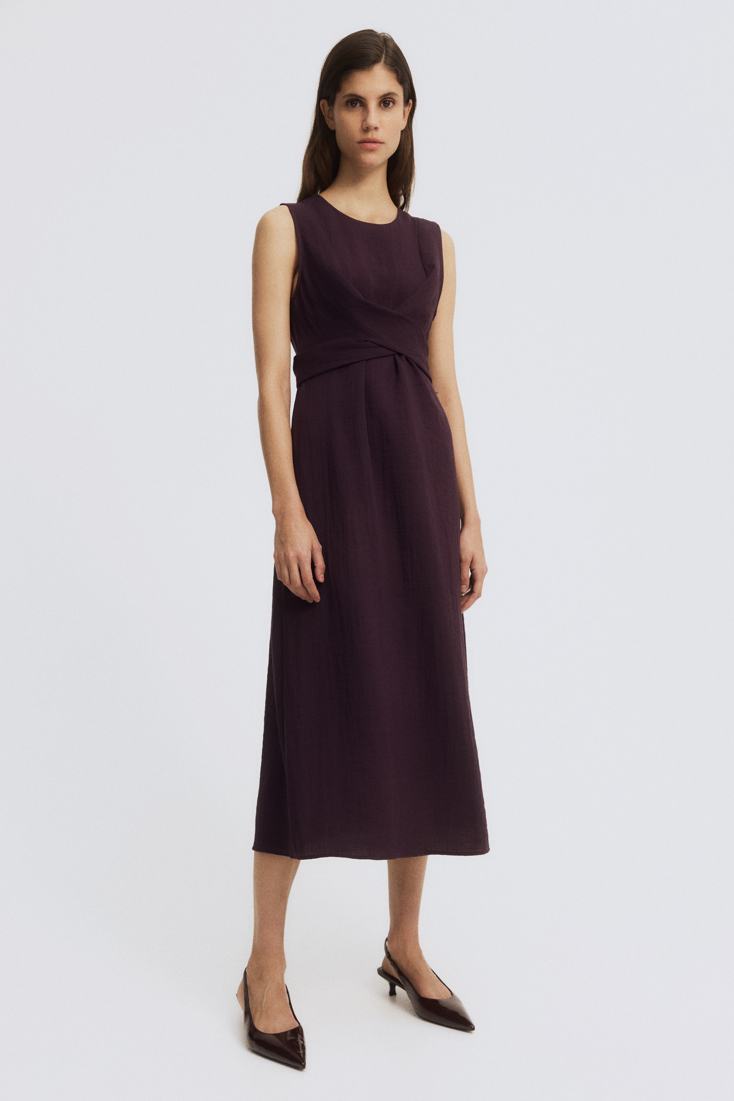 slim fit dress slacks Women's Angel Tie Waist Sleeveless Maternity/Nursing Gown & Bolero, Size Medium main image 1