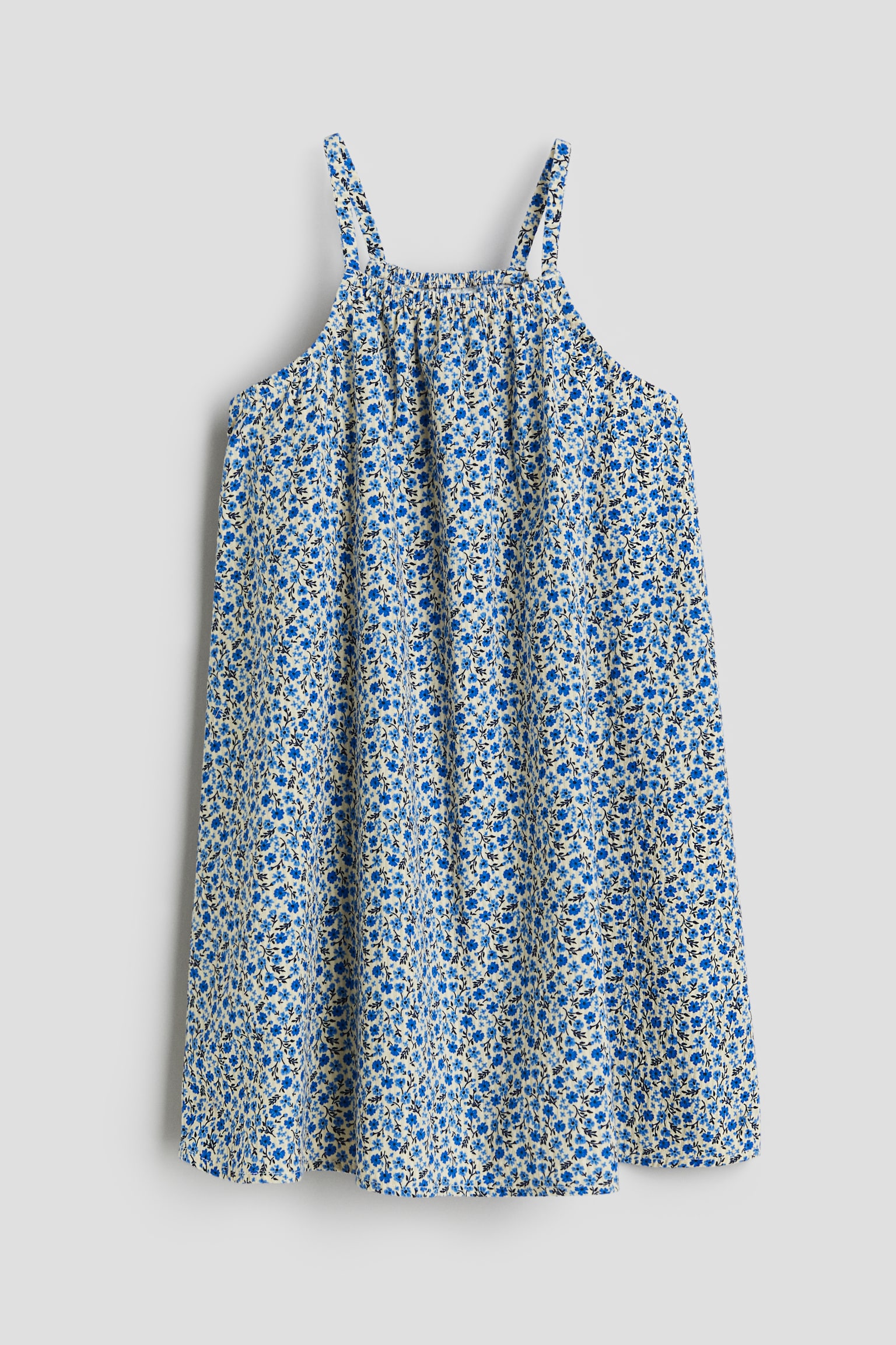 Cotton dress - Blue/Floral/Cream/Cherries - 1